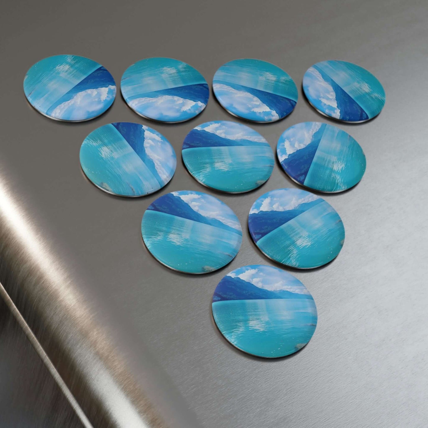 Lake Brienz | Switzerland | Button Magnet, Round (1 & 10 pcs)
