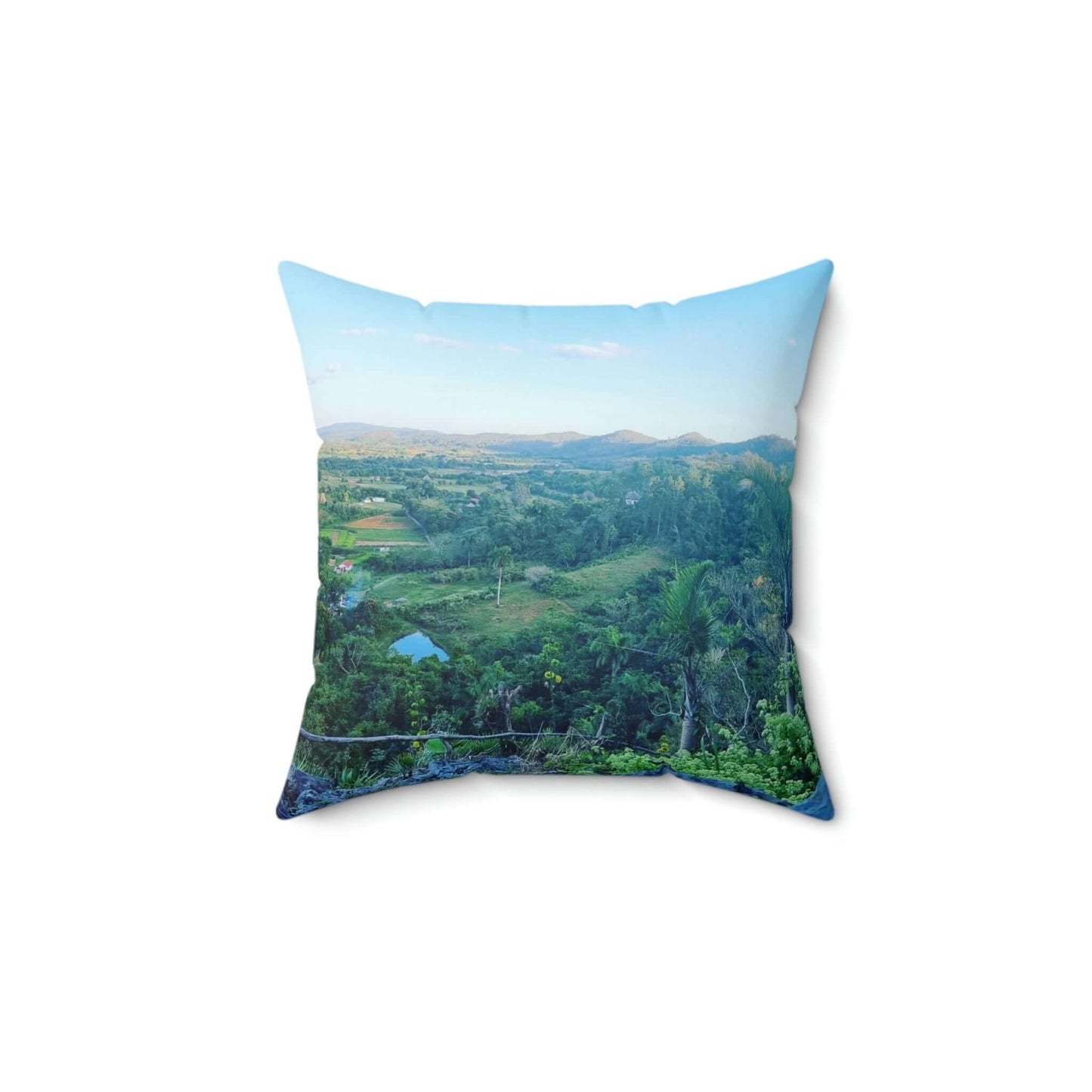 Viñales from above | Cuba | Spun Polyester Square Pillow
