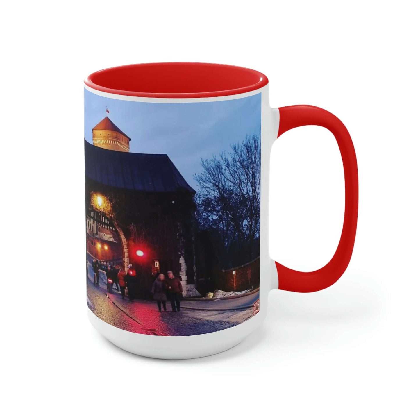 Wawel Gate | Poland | Two-Tone Coffee Mugs, 15oz