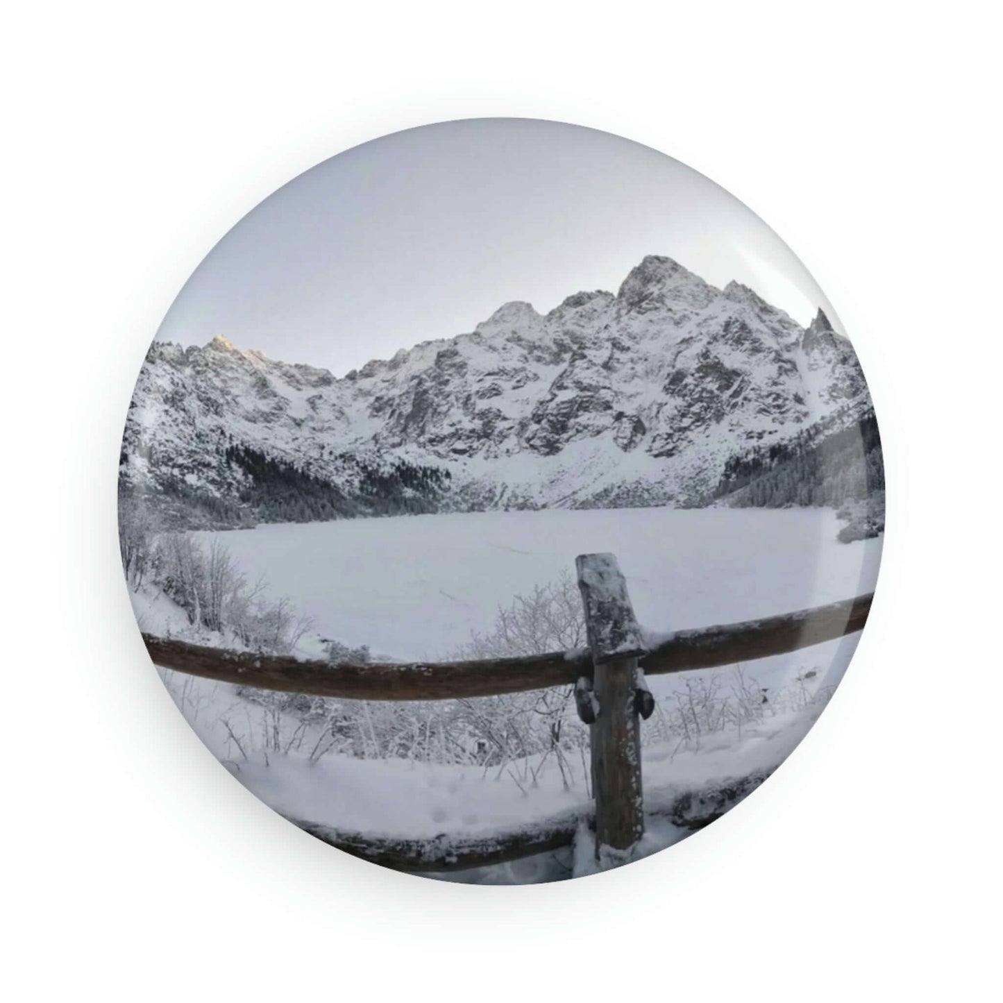 Morskie Oko | Poland | Button Magnet, Round (1 & 10 pcs)