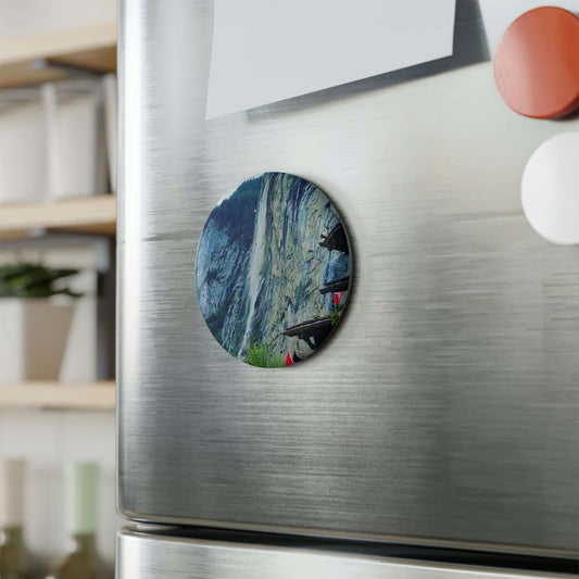 Lauterbrunnen | Switzerland | Button Magnet, Round (1 & 10 pcs)