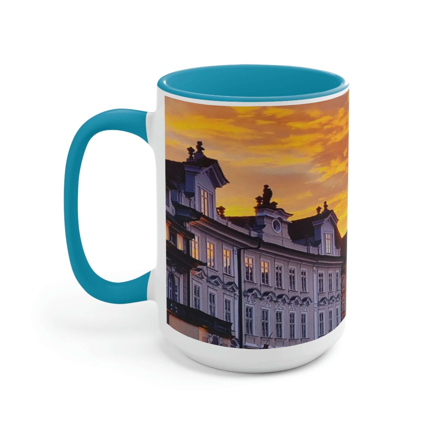 The City Center | Czech Republic | Two-Tone Coffee Mugs, 15oz