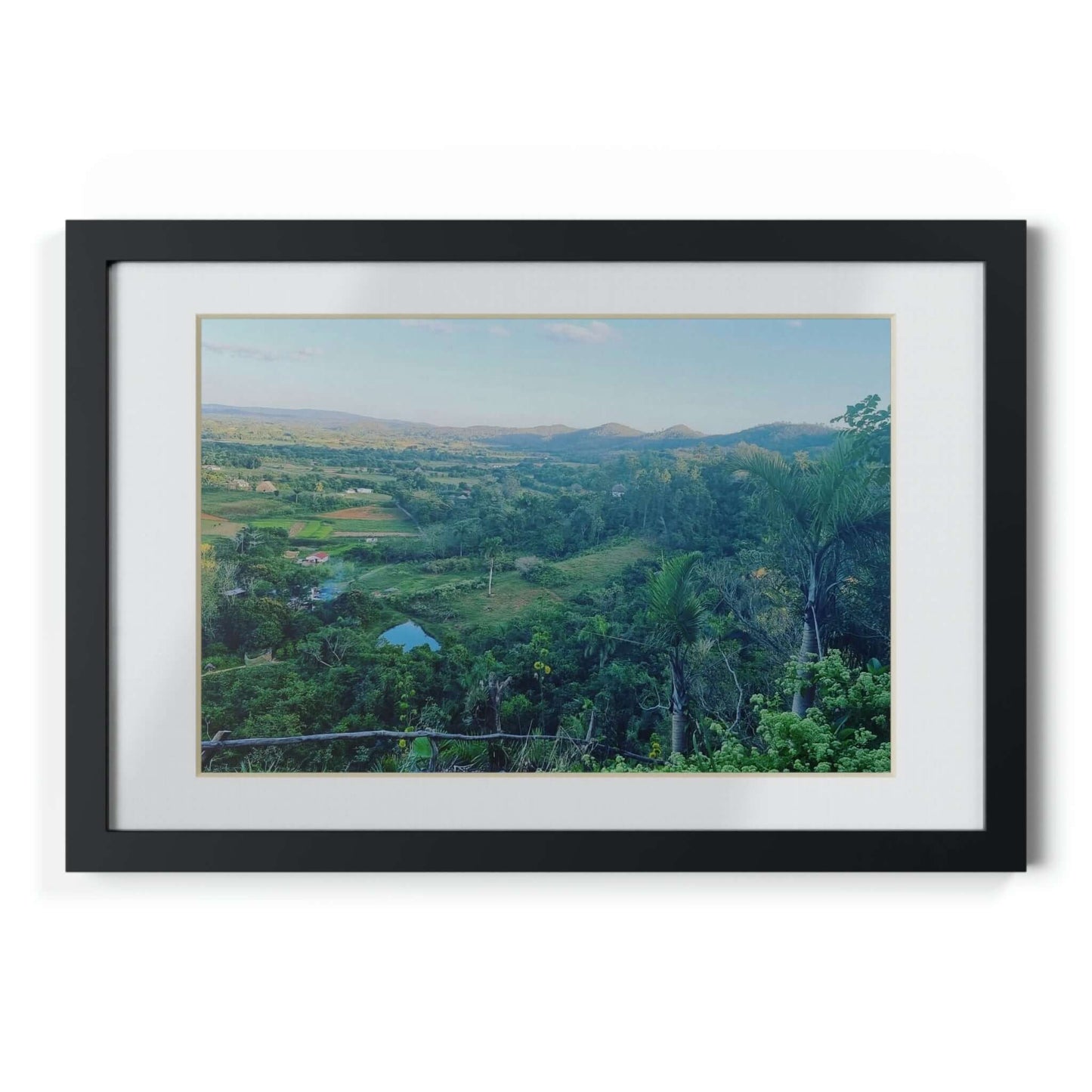 Viñales from above | Cuba | Framed Posters, Black