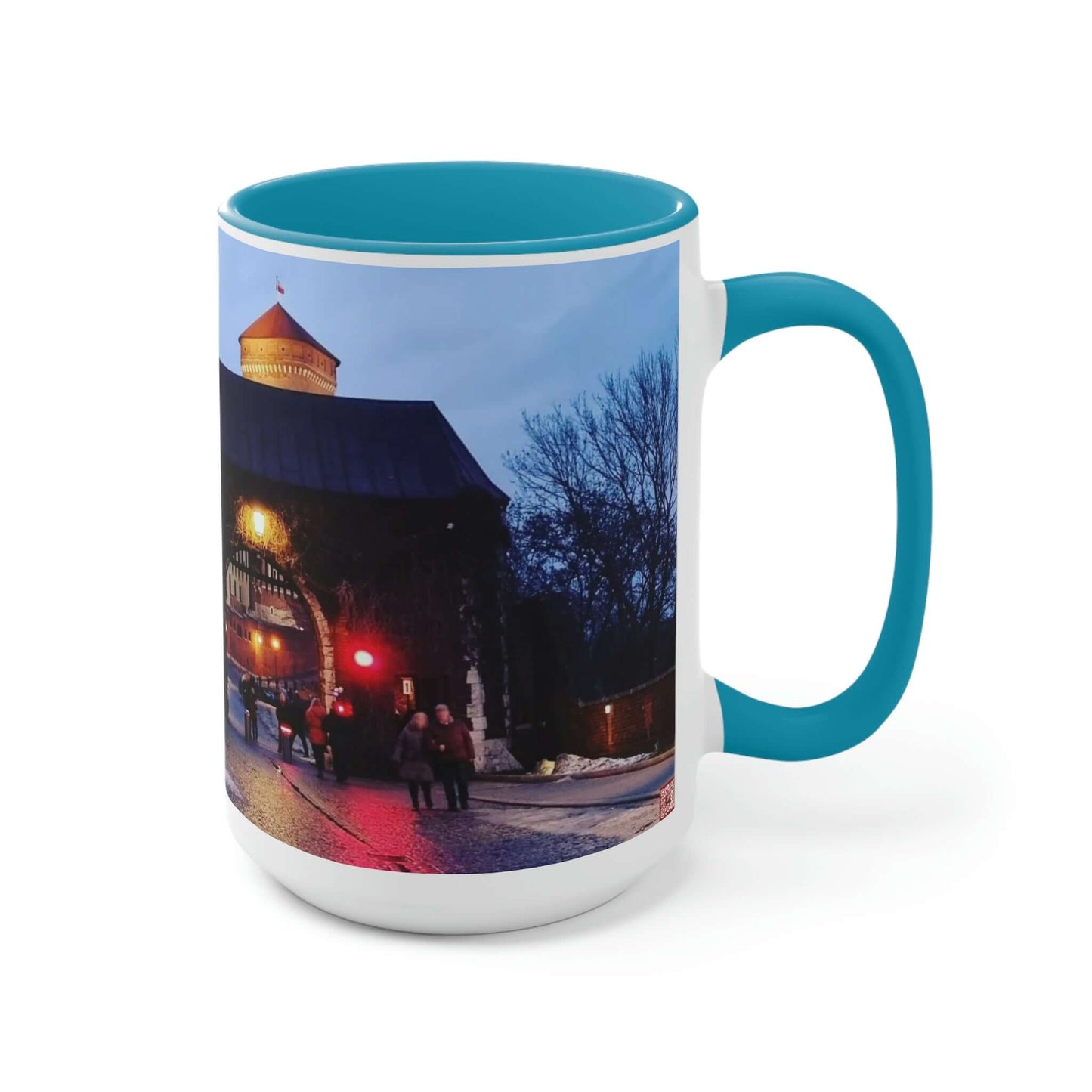 Wawel Gate | Poland | Two-Tone Coffee Mugs, 15oz