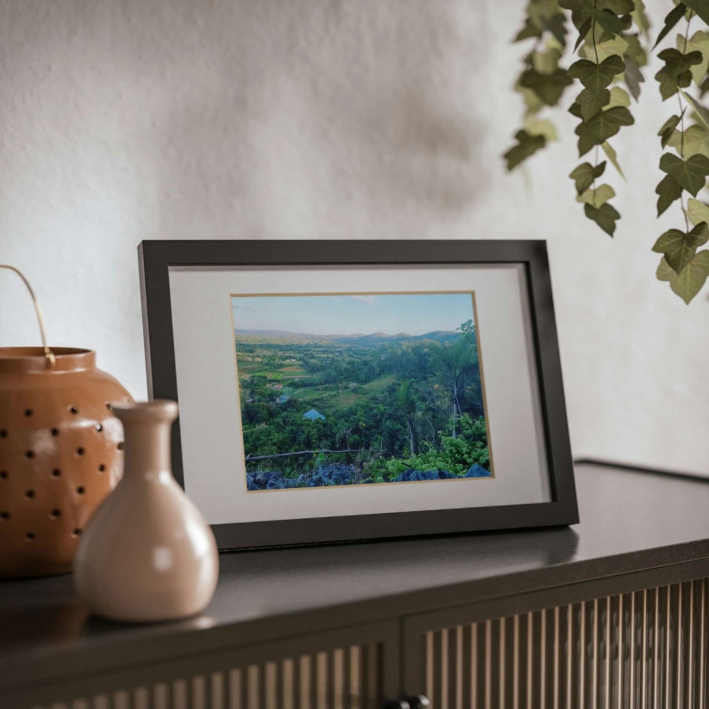Viñales from above | Cuba | Framed Posters, Black