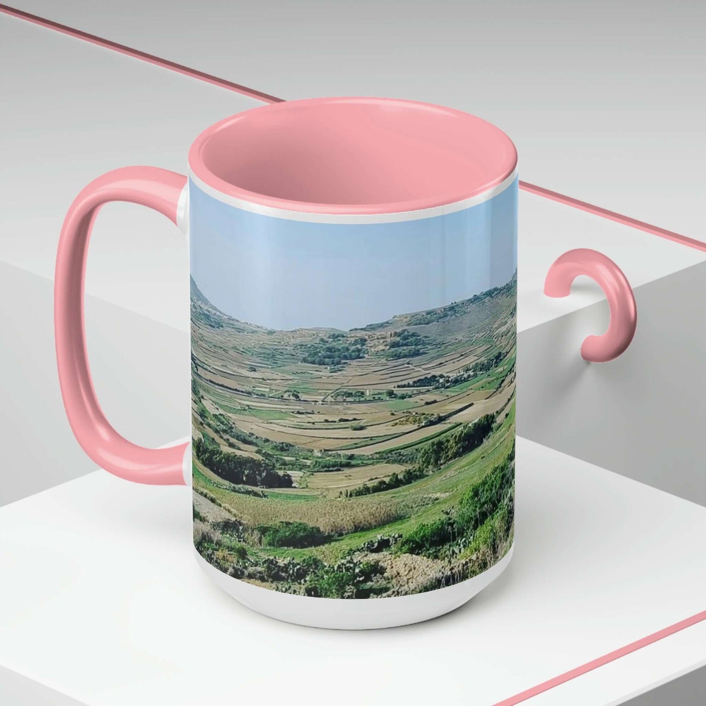The breath taking scene | Gozo | Two-Tone Coffee Mugs, 15oz
