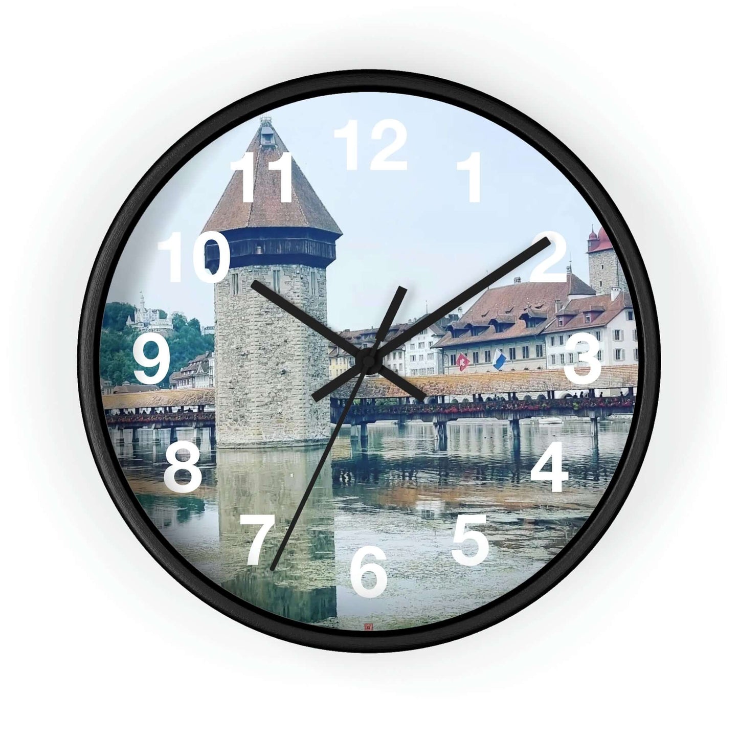 Chapel Bridge | Switzerland | Wall clock