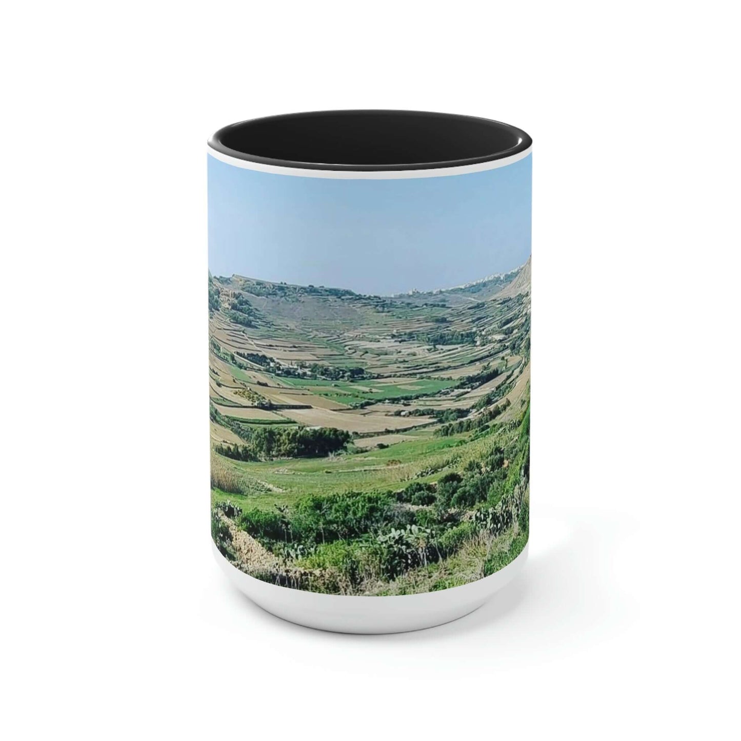 The breath taking scene | Gozo | Two-Tone Coffee Mugs, 15oz