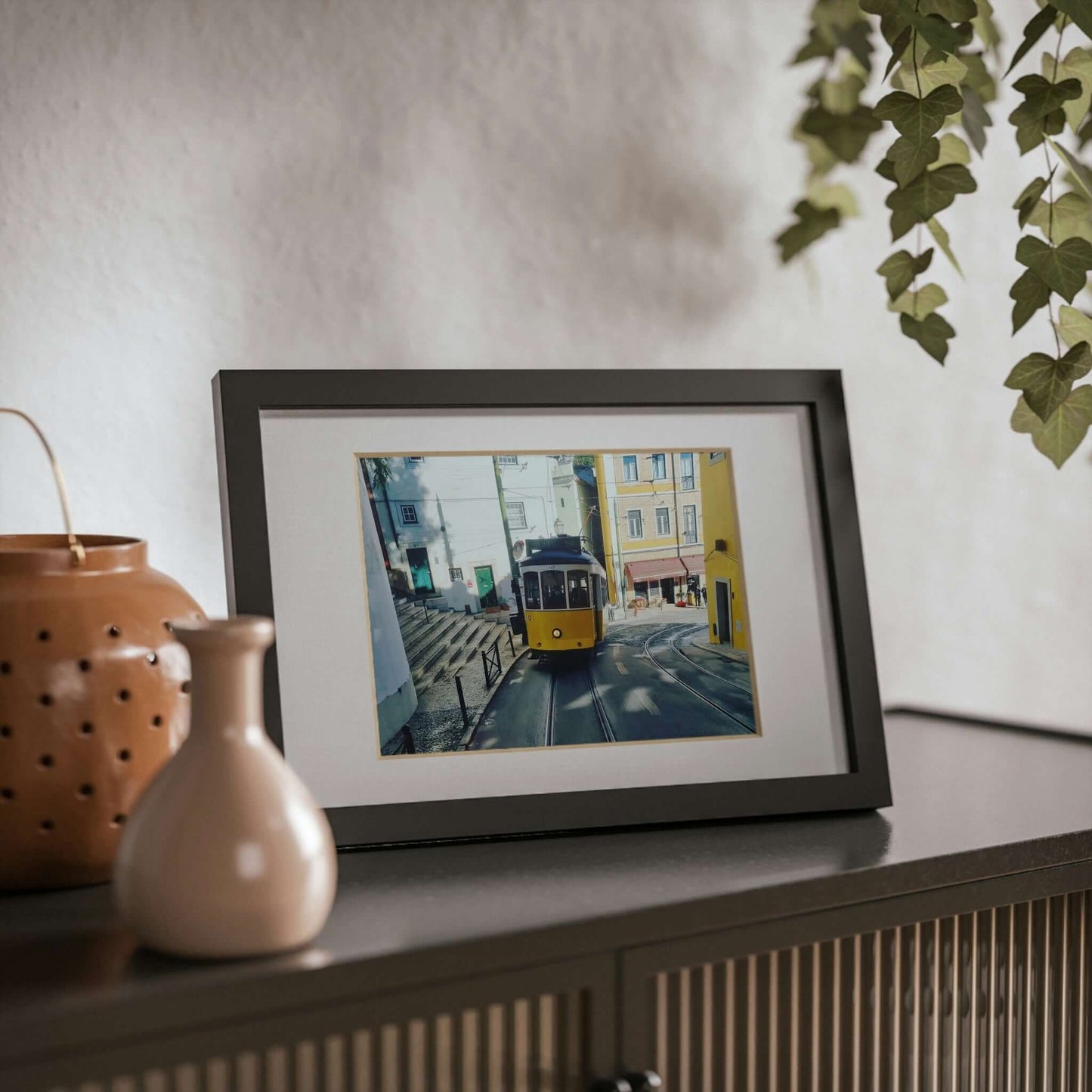 Remodelado Tram | Portugal | Framed Posters, Black