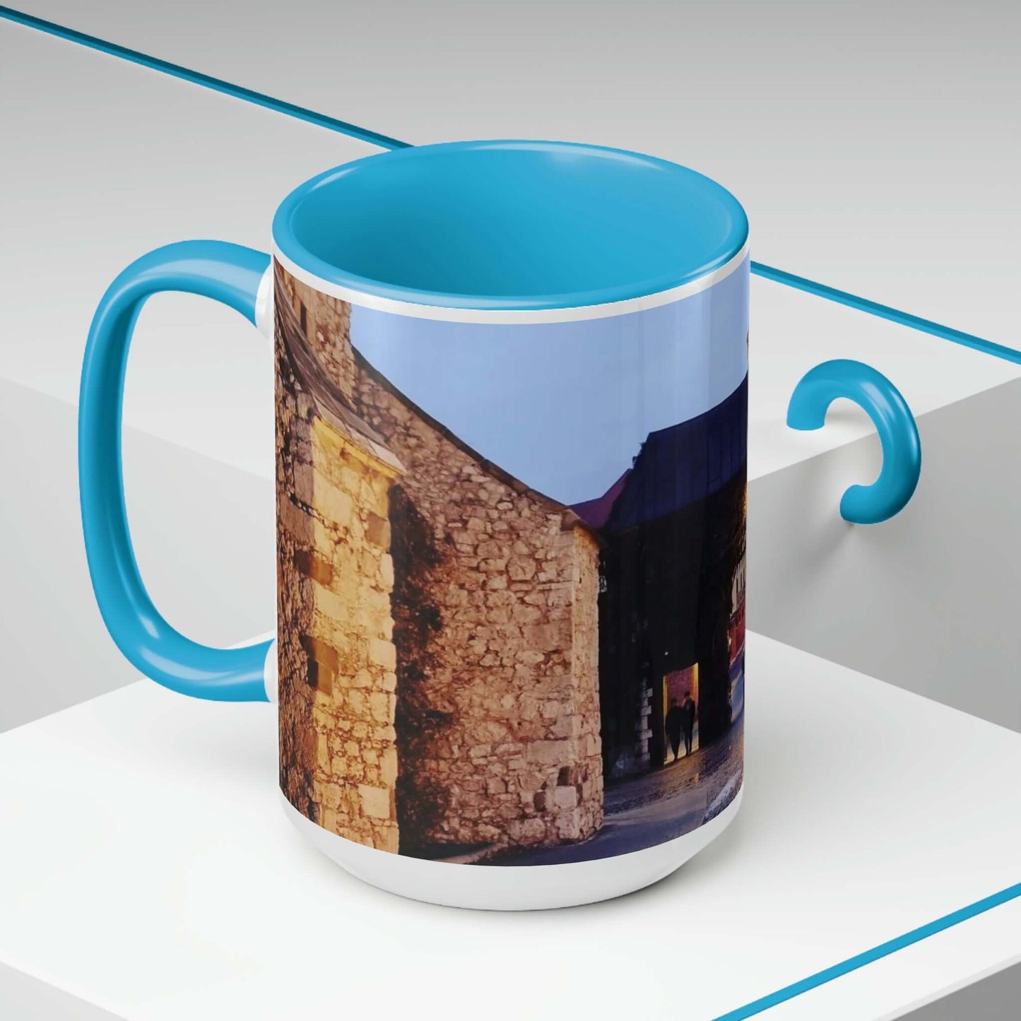 Wawel Gate | Poland | Two-Tone Coffee Mugs, 15oz