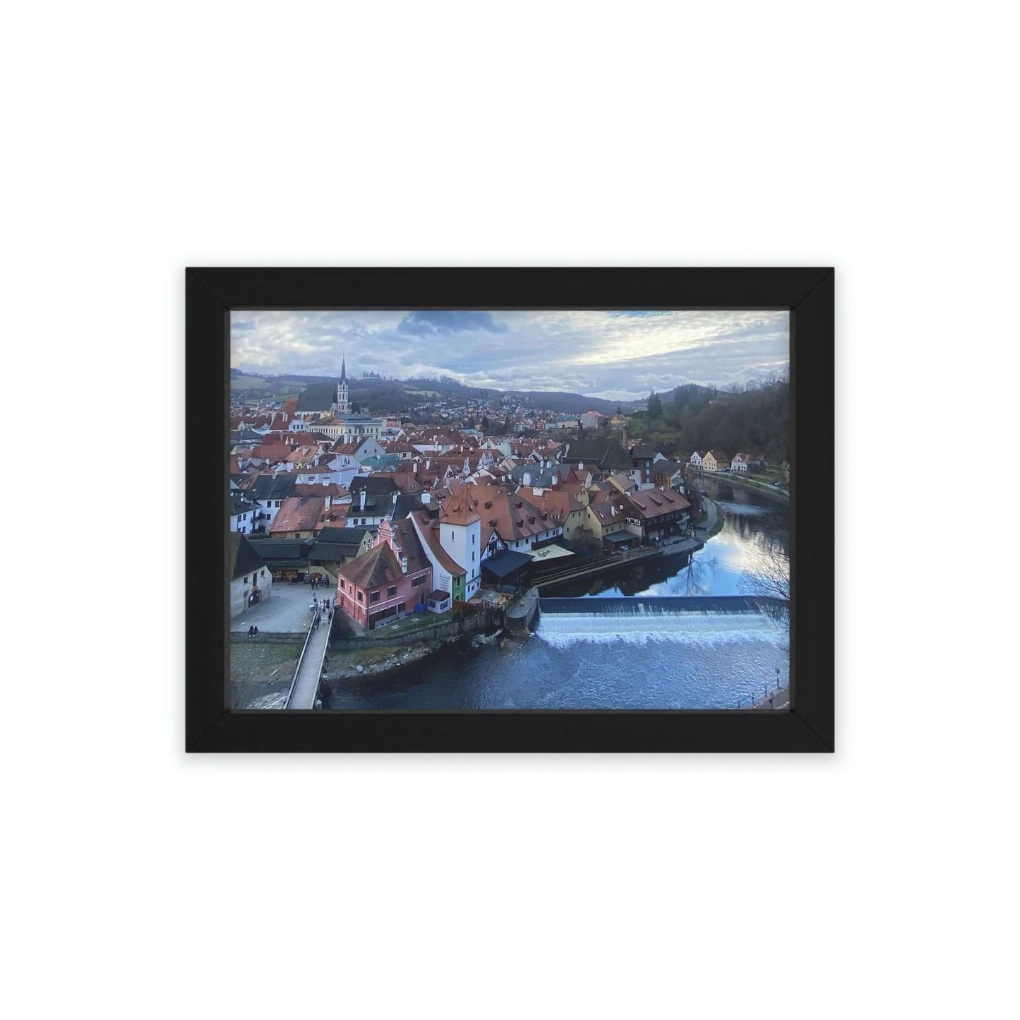The River of Český Krumlov | Czech Republic | Framed Poster - All sizes