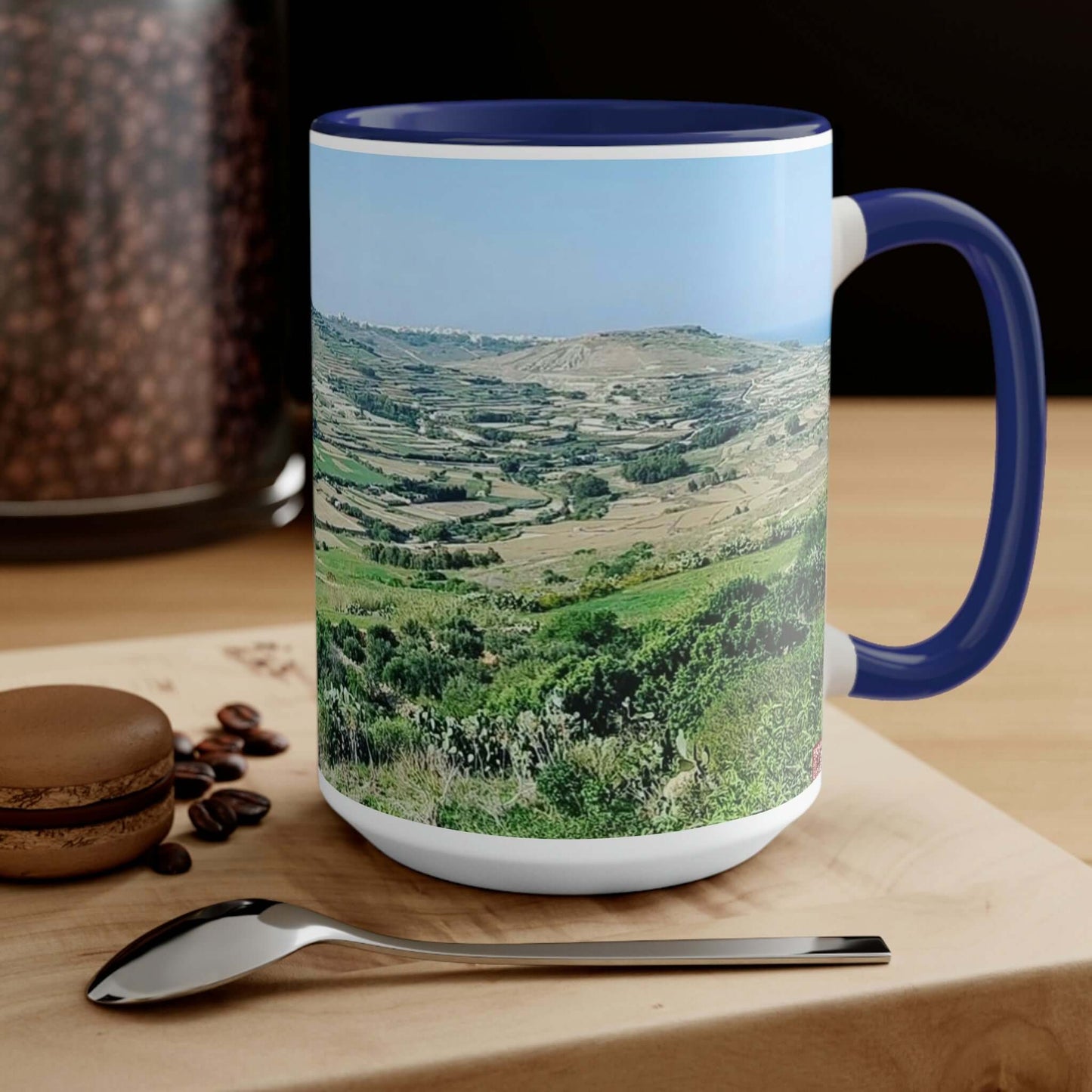 The breath taking scene | Gozo | Two-Tone Coffee Mugs, 15oz