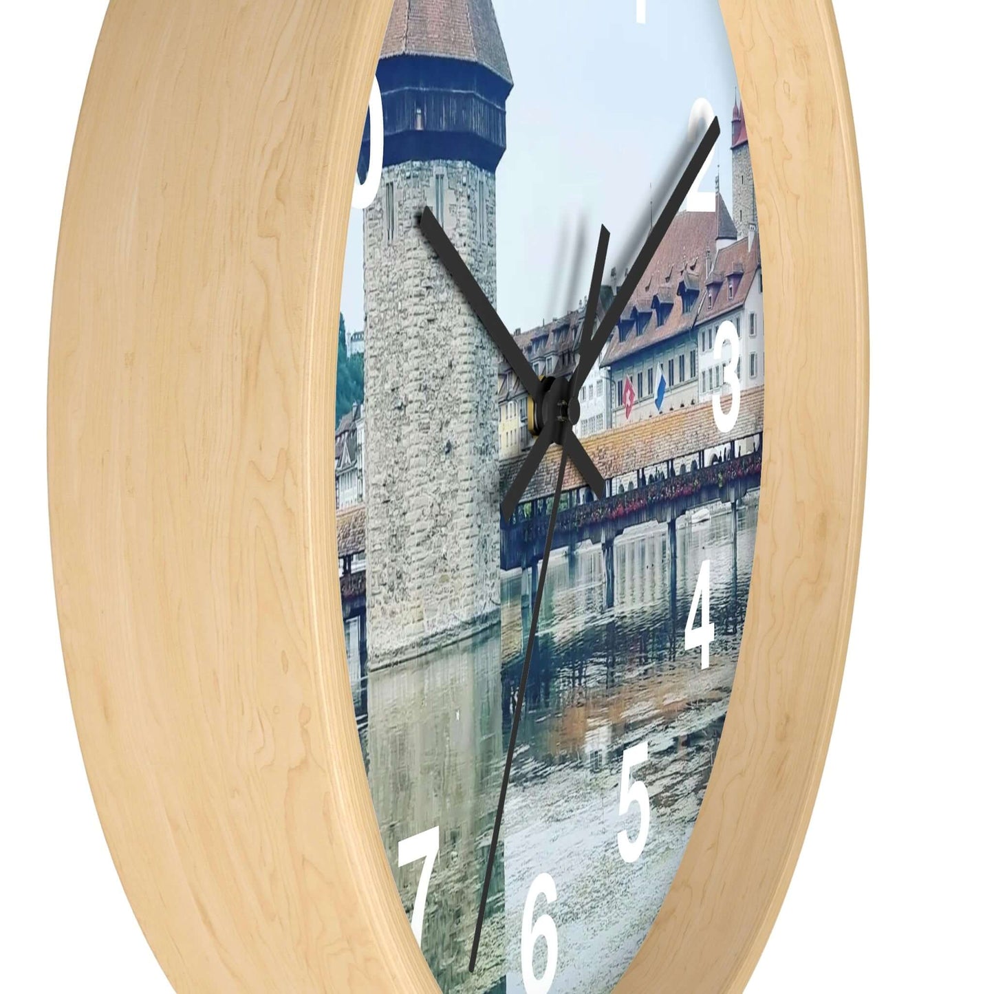 Chapel Bridge | Switzerland | Wall clock