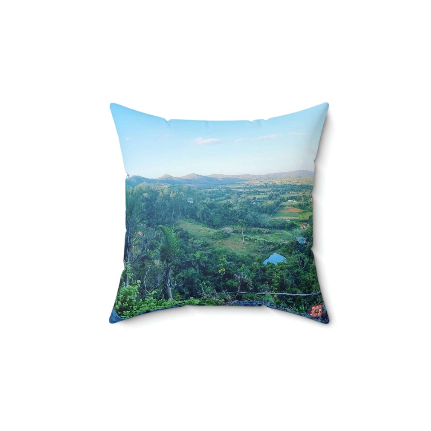 Viñales from above | Cuba | Spun Polyester Square Pillow