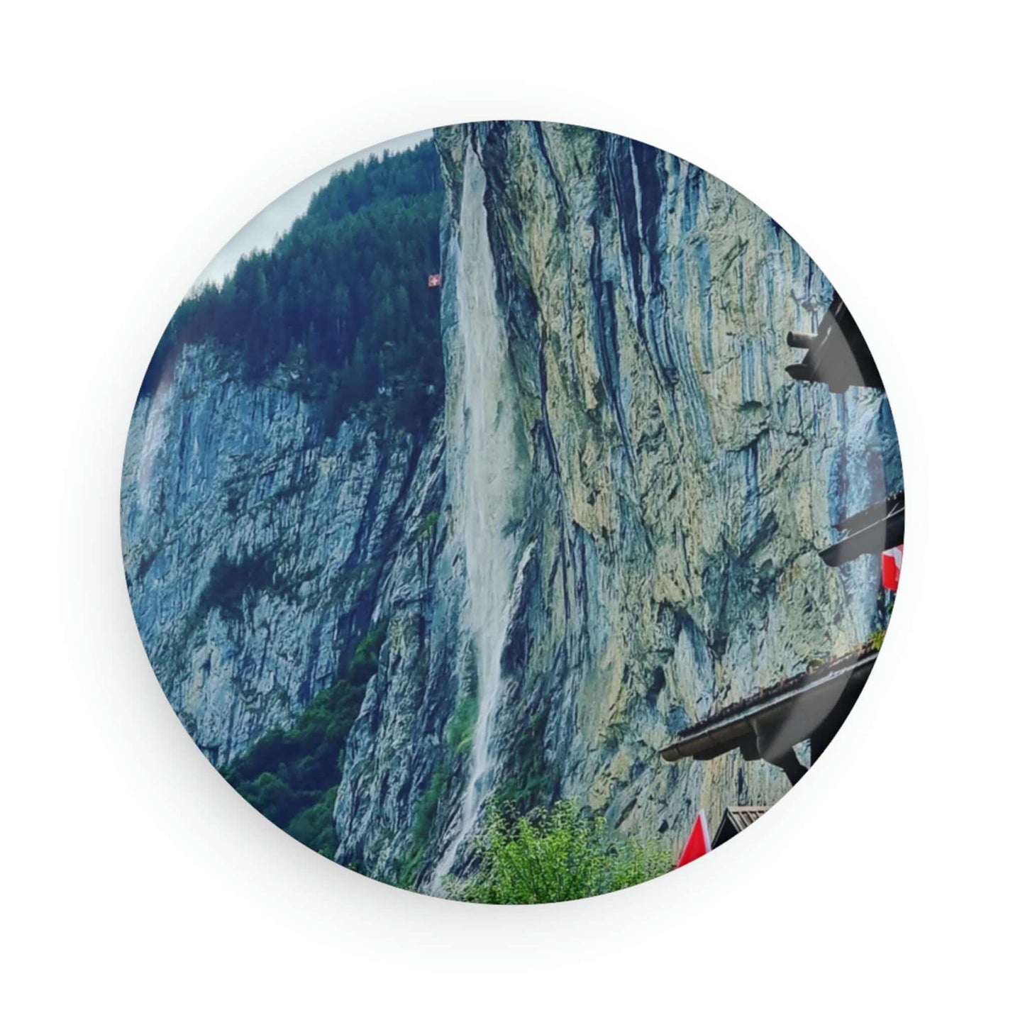 Lauterbrunnen | Switzerland | Button Magnet, Round (1 & 10 pcs)