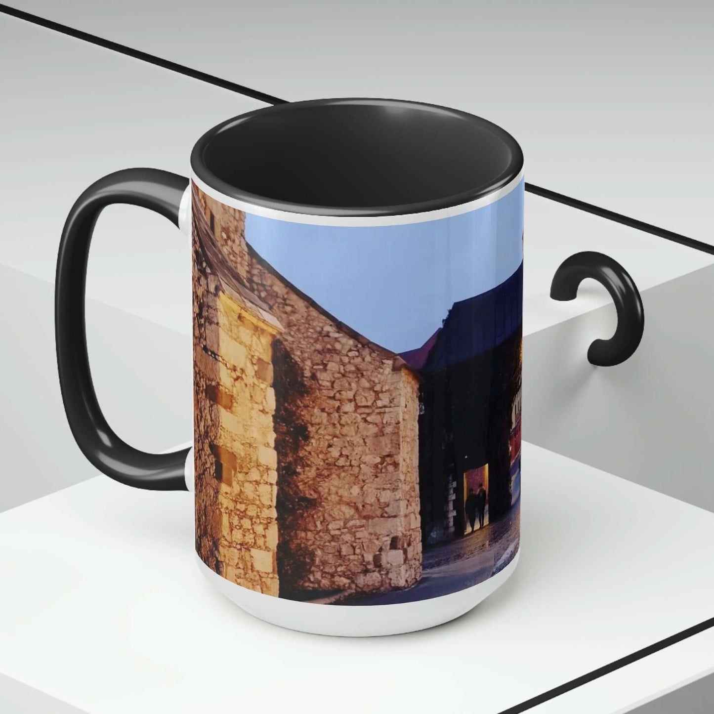 Wawel Gate | Poland | Two-Tone Coffee Mugs, 15oz