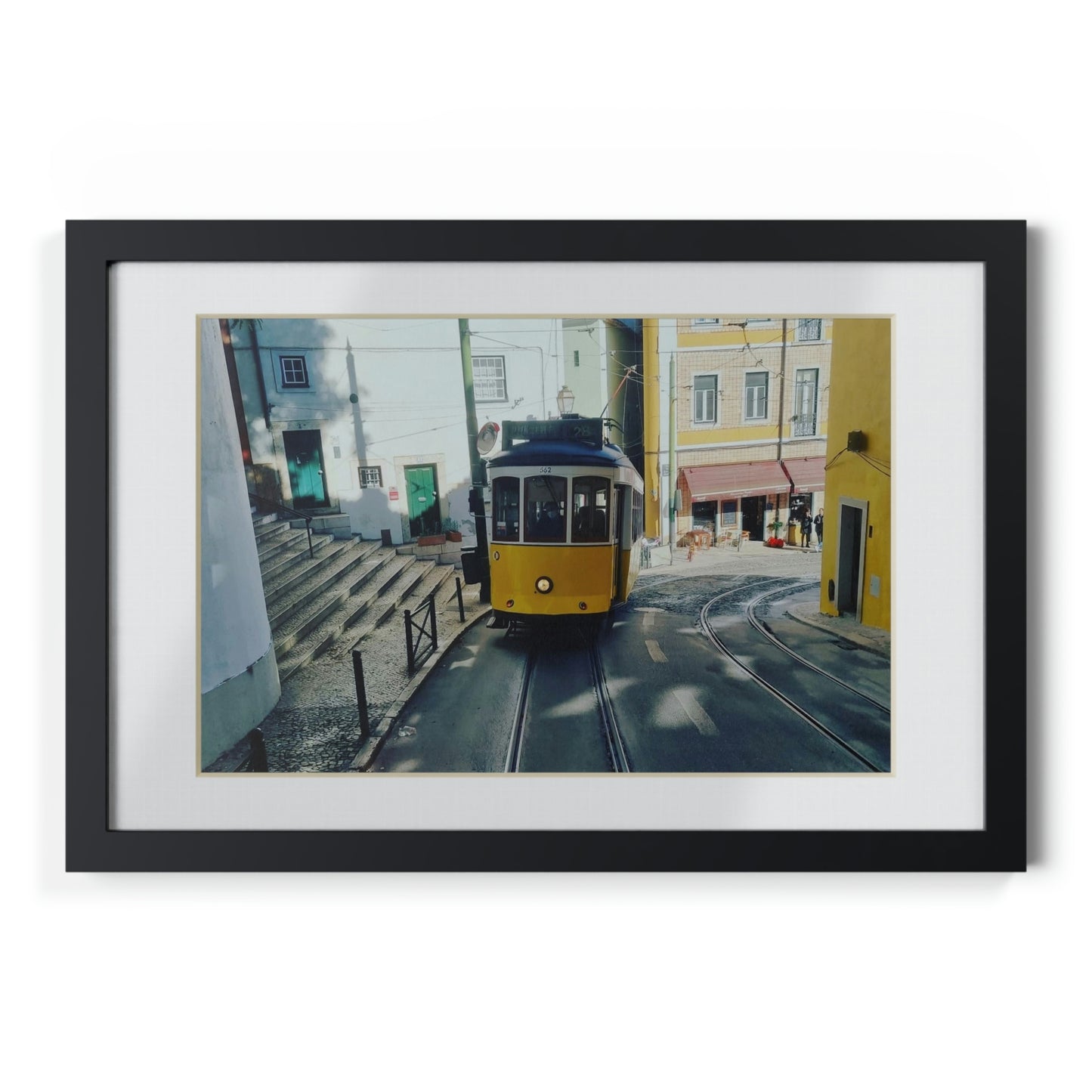 Remodelado Tram | Portugal | Framed Posters, Black