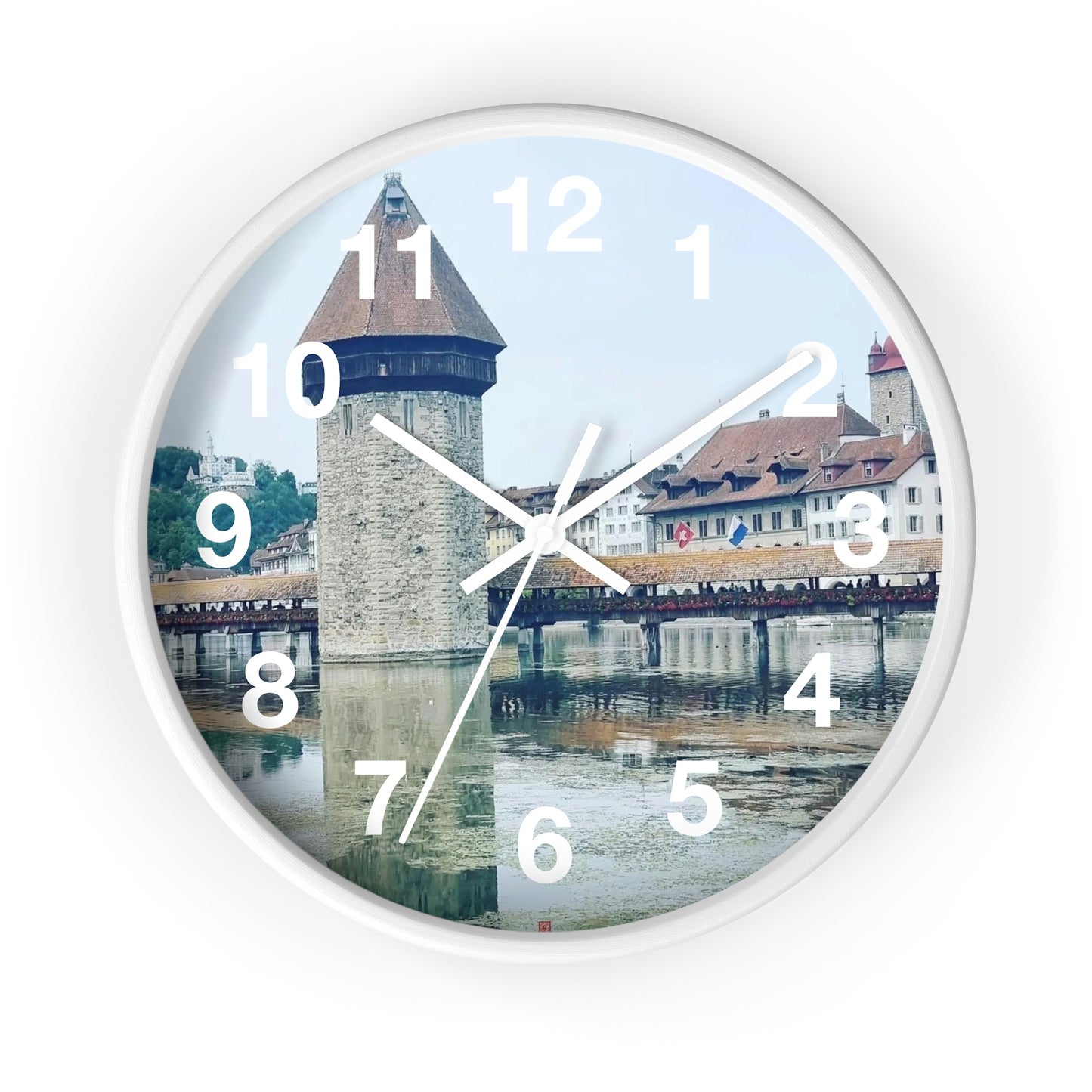 Chapel Bridge | Switzerland | Wall clock