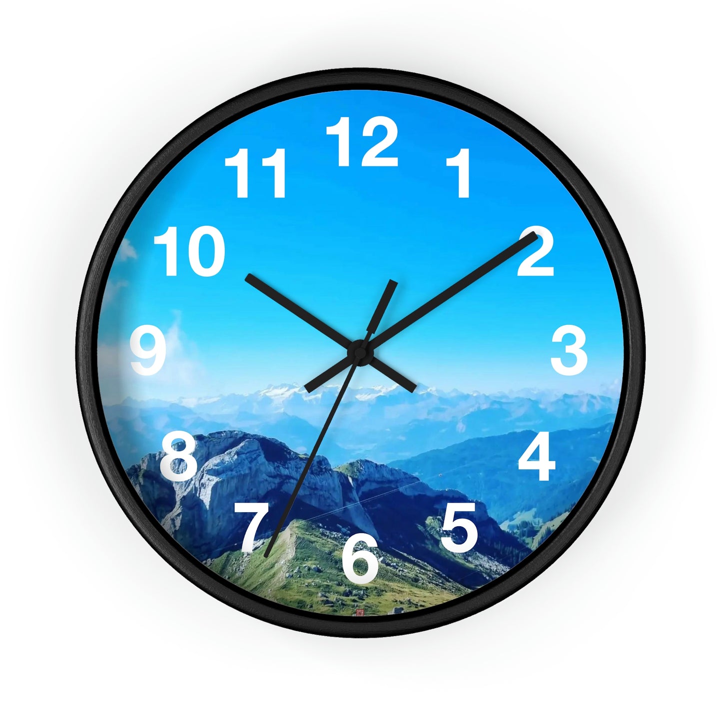 Vista del monte Pilatus | Suiza | reloj de pared