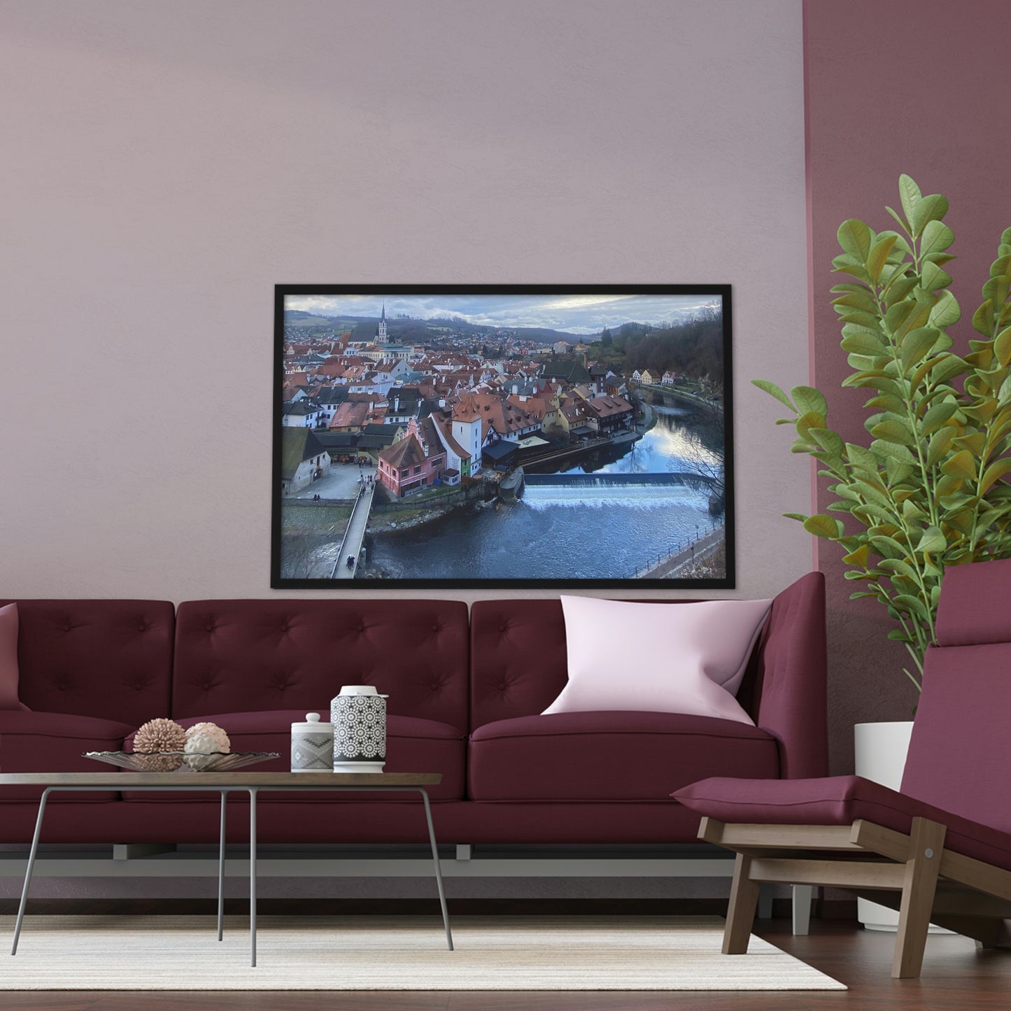 The River of Český Krumlov | Czech Republic | Framed Poster - All sizes