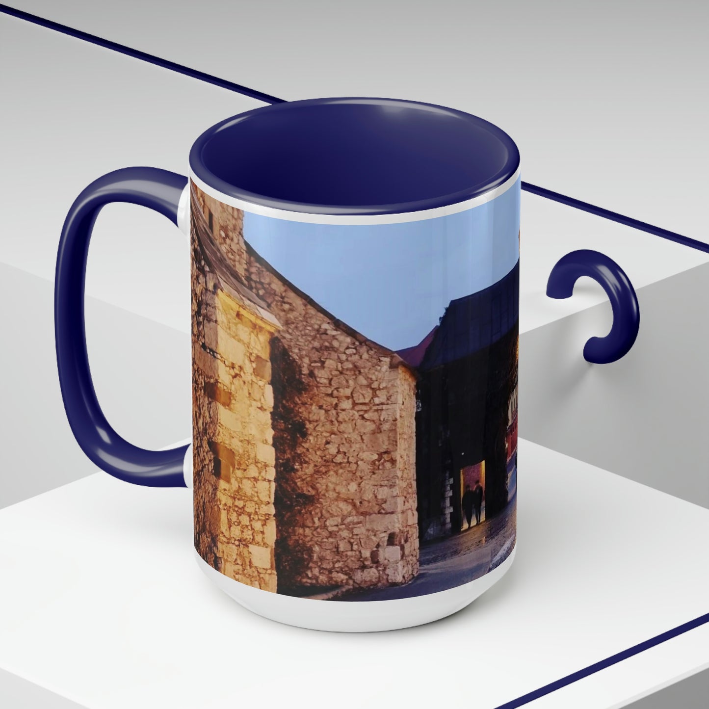 Wawel Gate | Poland | Two-Tone Coffee Mugs, 15oz