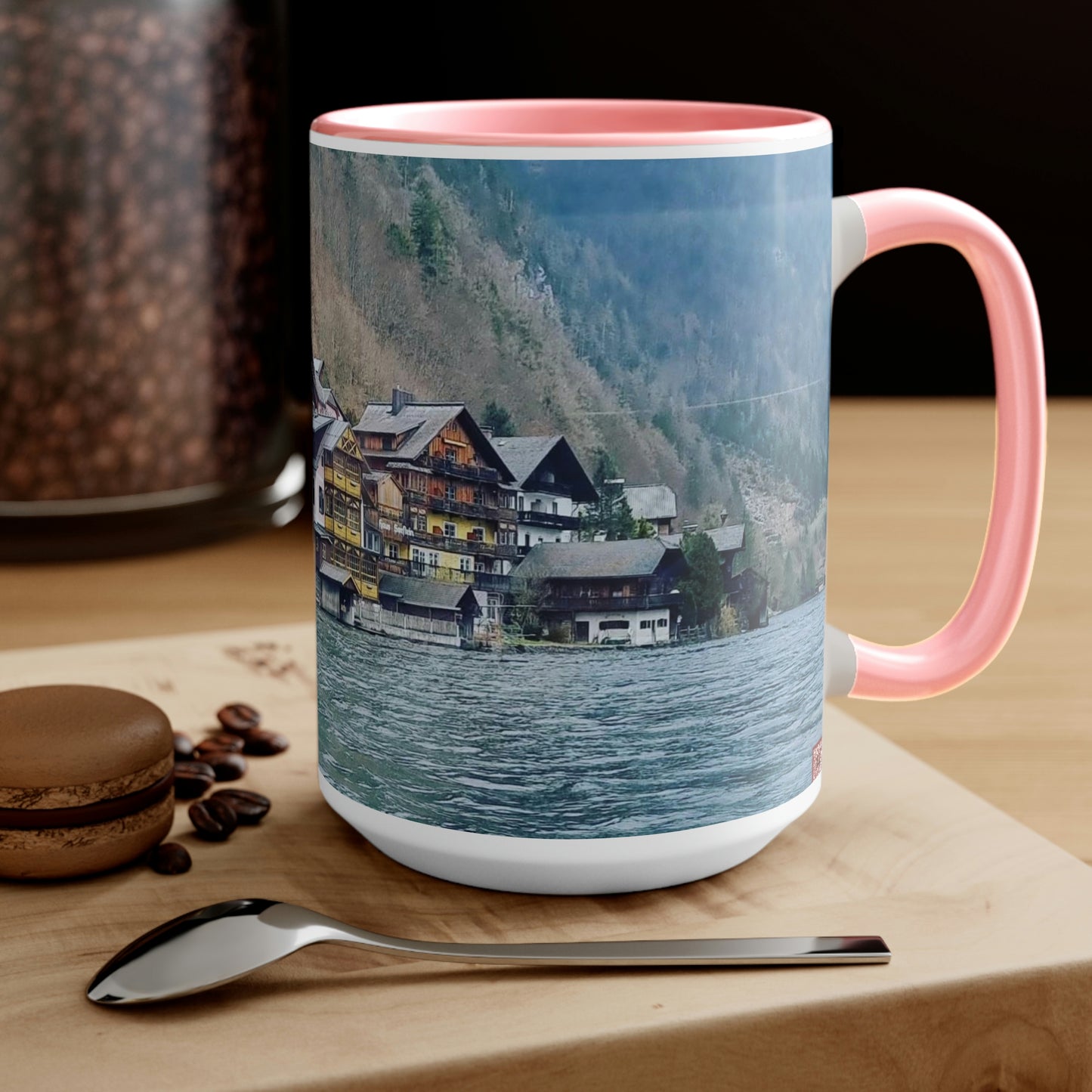 Hallstatt | Austria | Two-Tone Coffee Mugs, 15oz
