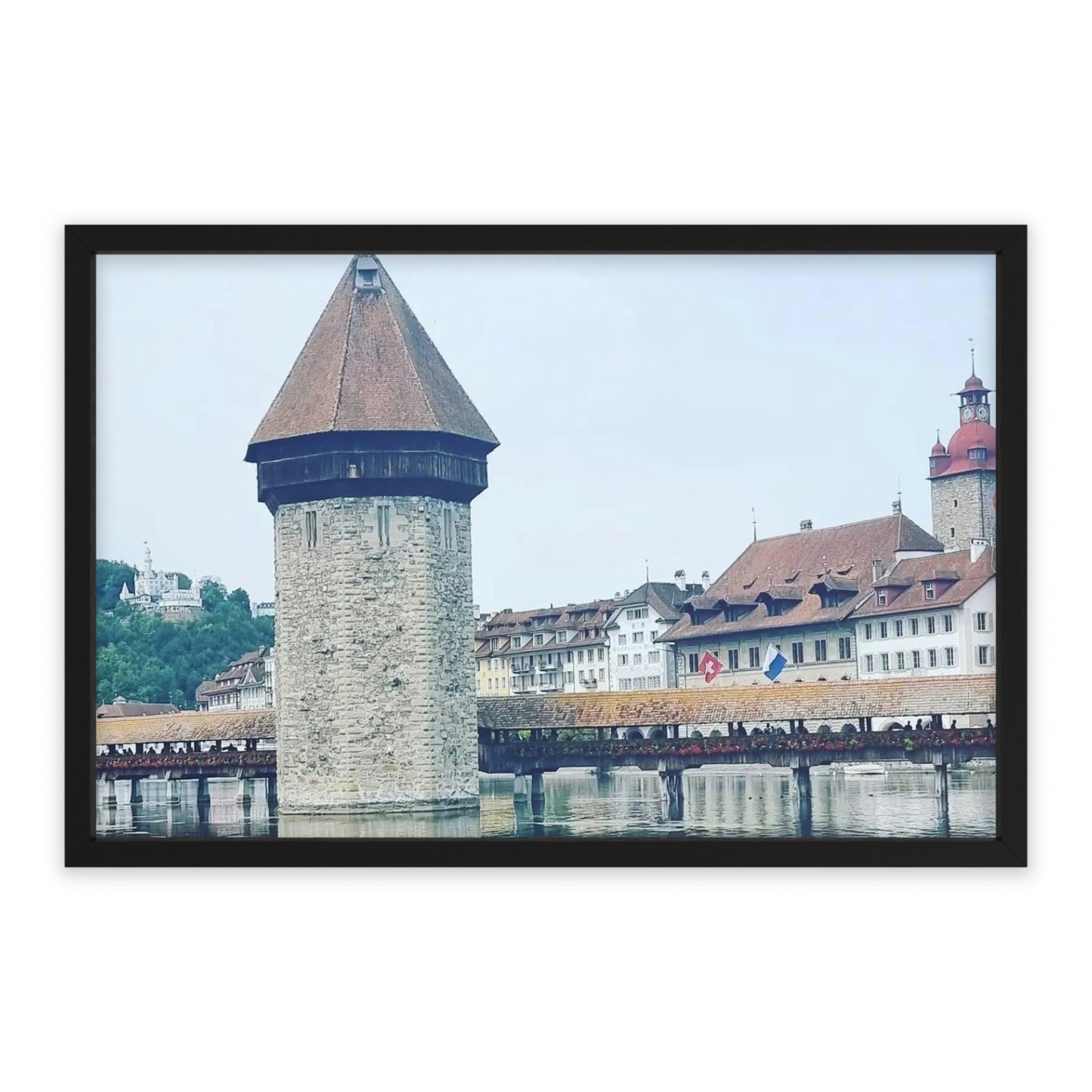 Chapel Bridge | Switzerland | Framed Poster - All sizes