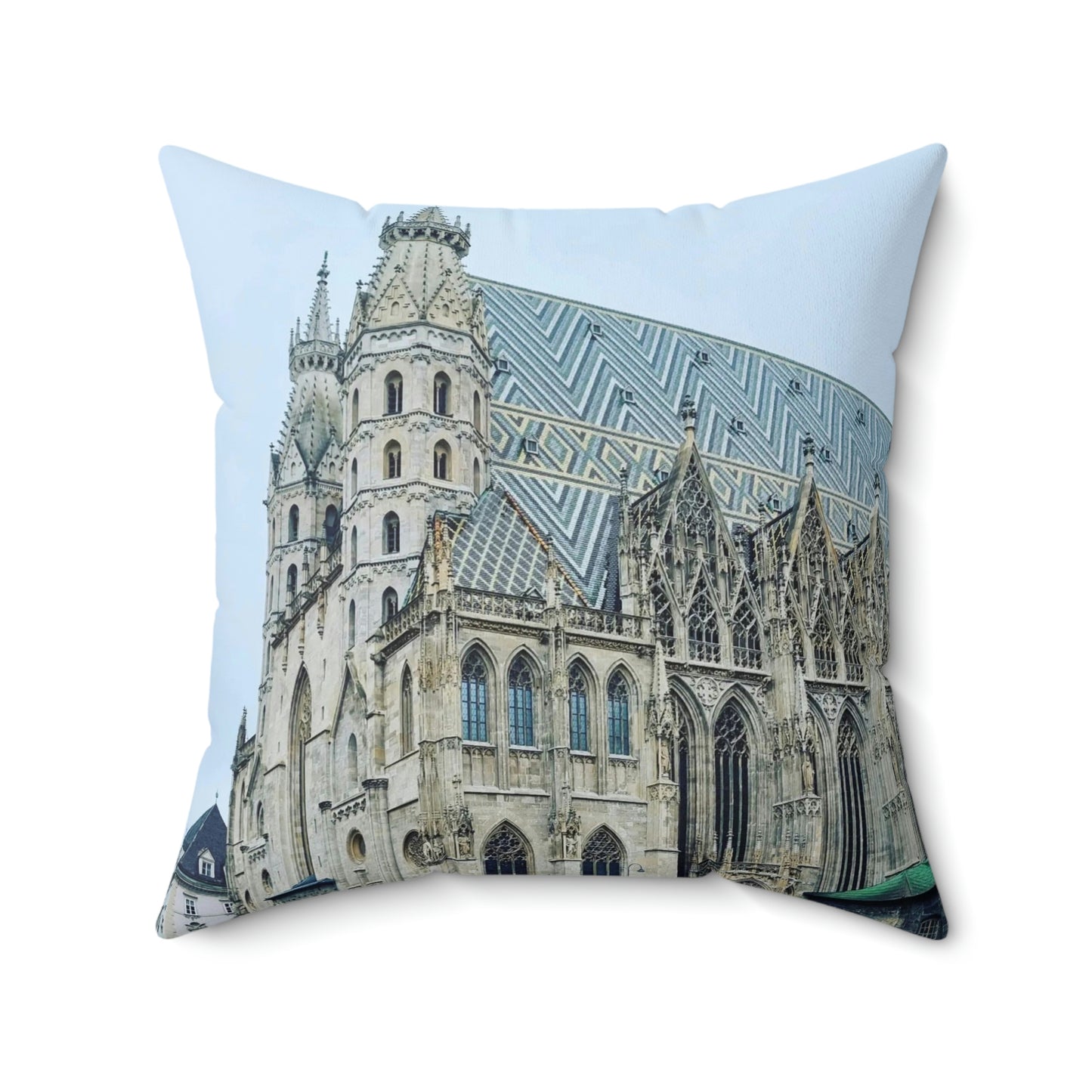 Catedral de San Esteban | Austria | Almohada cuadrada de poliéster hilado