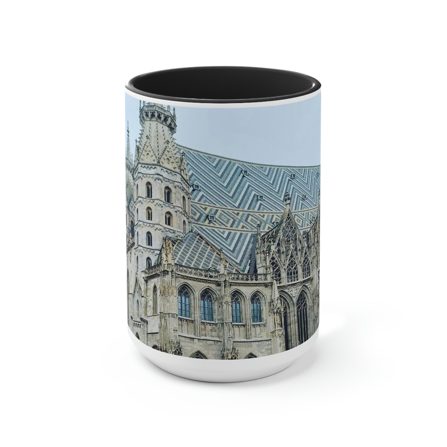 Catedral de San Esteban | Austria | Tazas de café de dos tonos, 15 oz