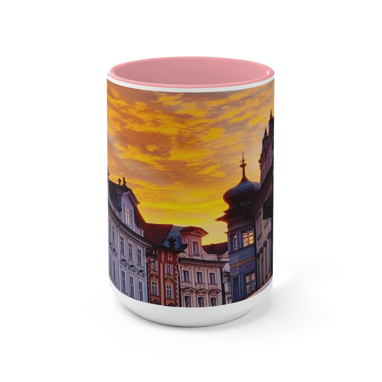 The City Center | Czech Republic | Two-Tone Coffee Mugs, 15oz