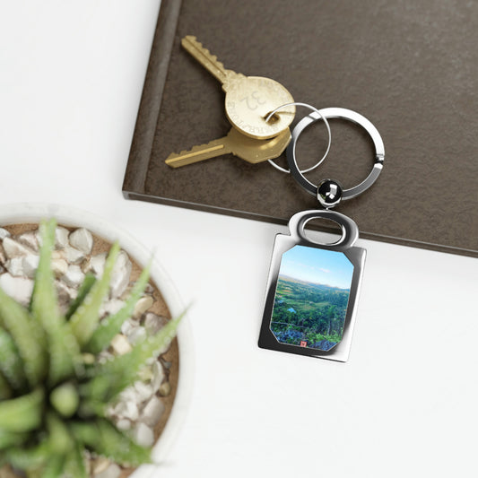 Viñales from above | Cuba | Rectangle Photo Keyring