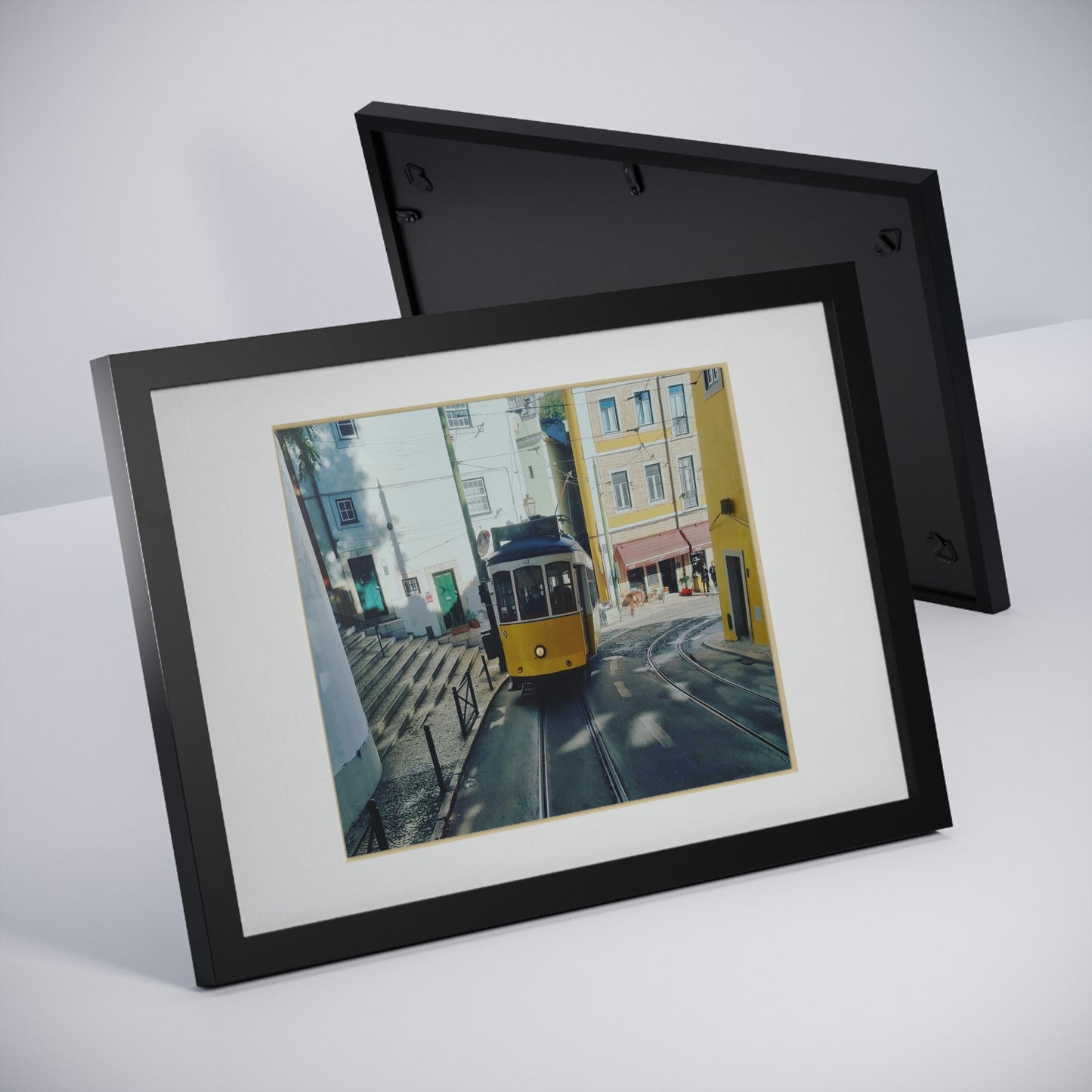 Remodelado Tram | Portugal | Framed Posters, Black