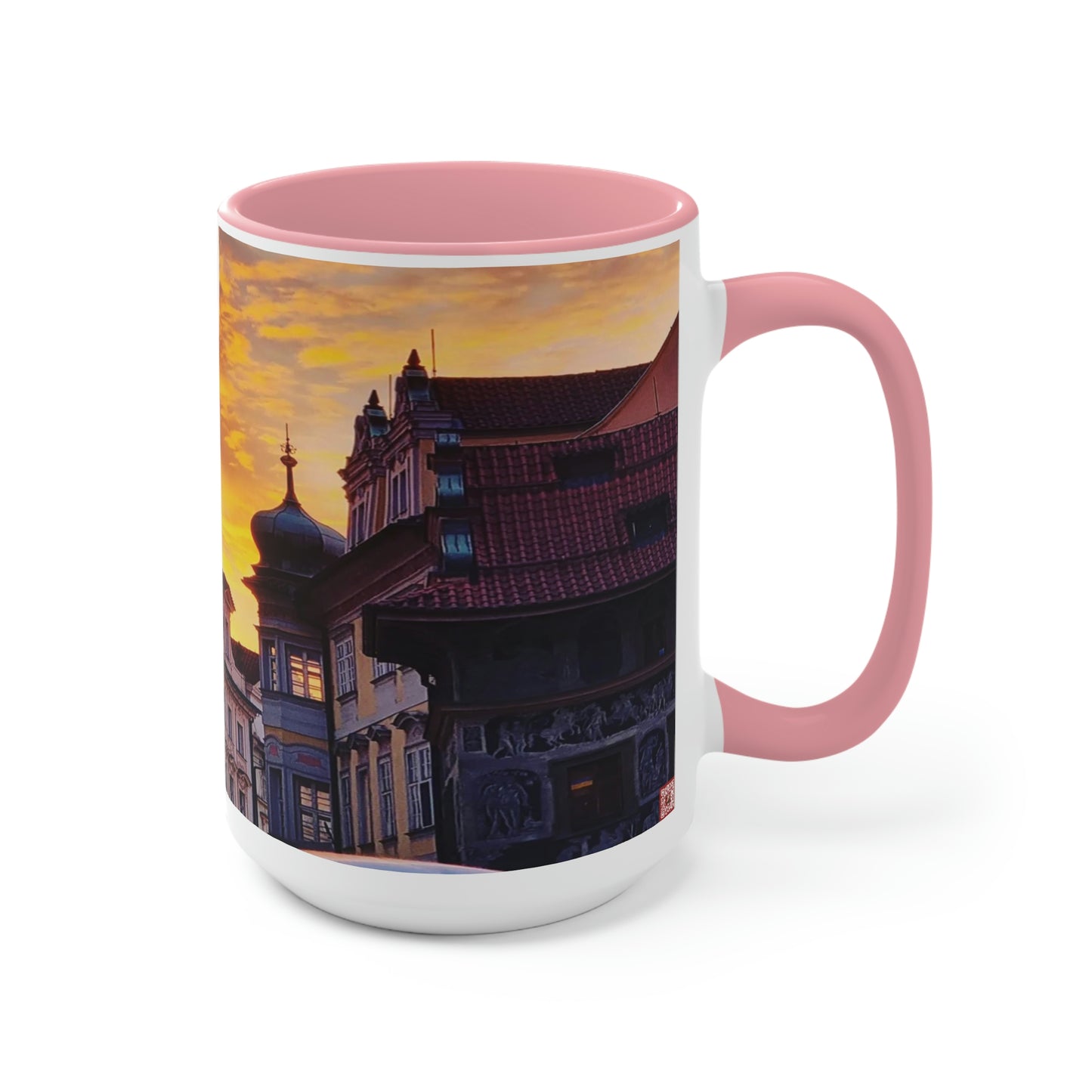 The City Center | Czech Republic | Two-Tone Coffee Mugs, 15oz