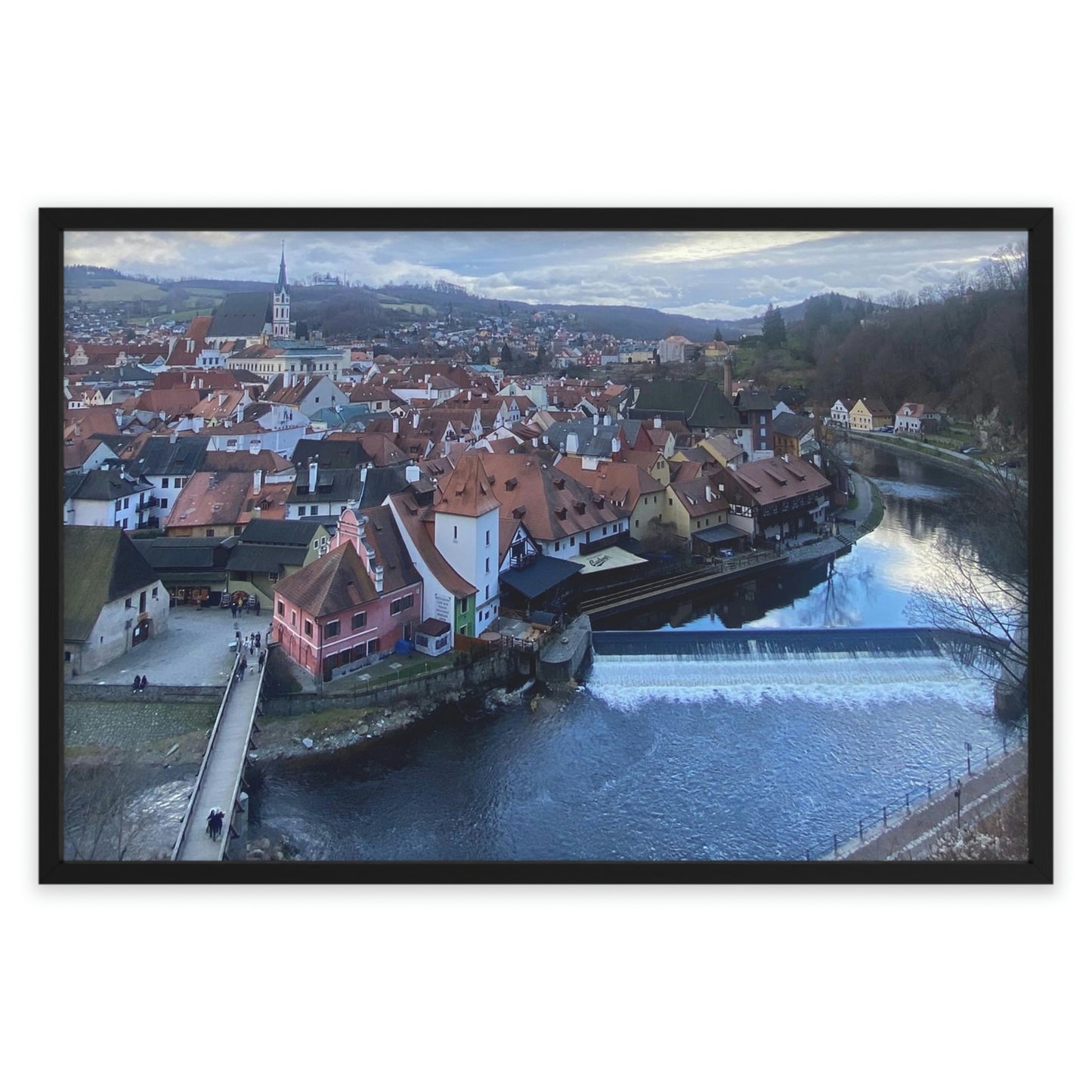 The River of Český Krumlov | Czech Republic | Framed Poster - All sizes