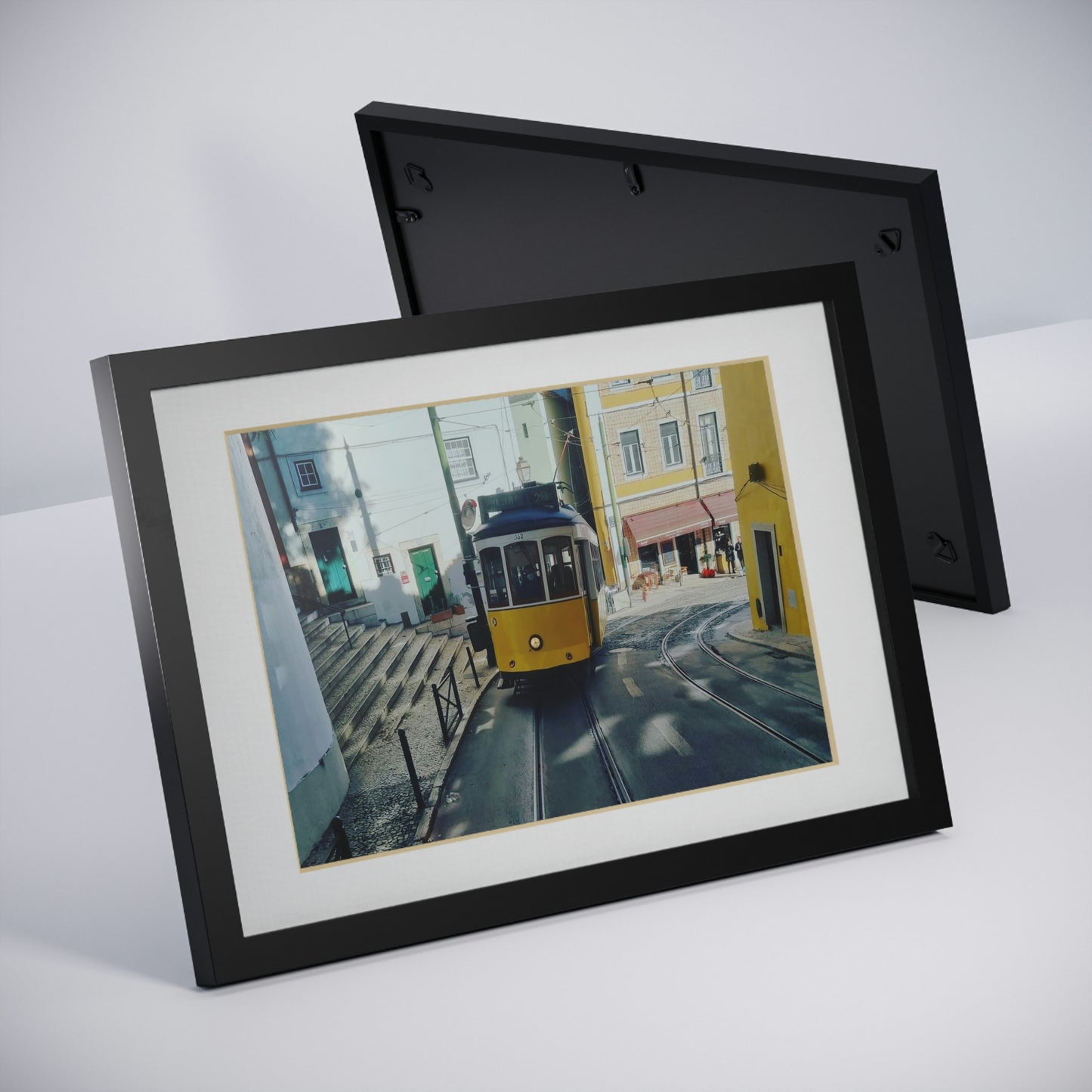 Remodelado Tram | Portugal | Framed Posters, Black