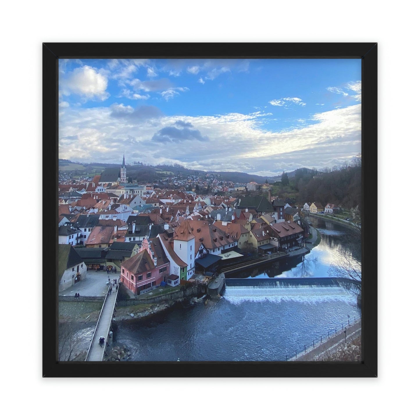 The River of Český Krumlov | Czech Republic | Framed Poster - All sizes
