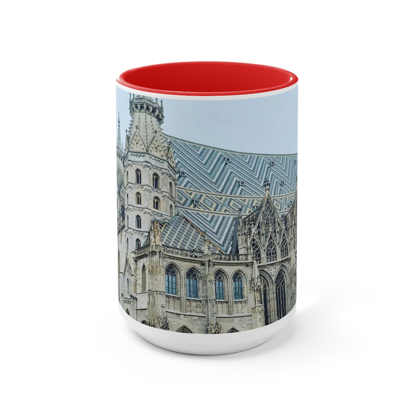 Catedral de San Esteban | Austria | Tazas de café de dos tonos, 15 oz