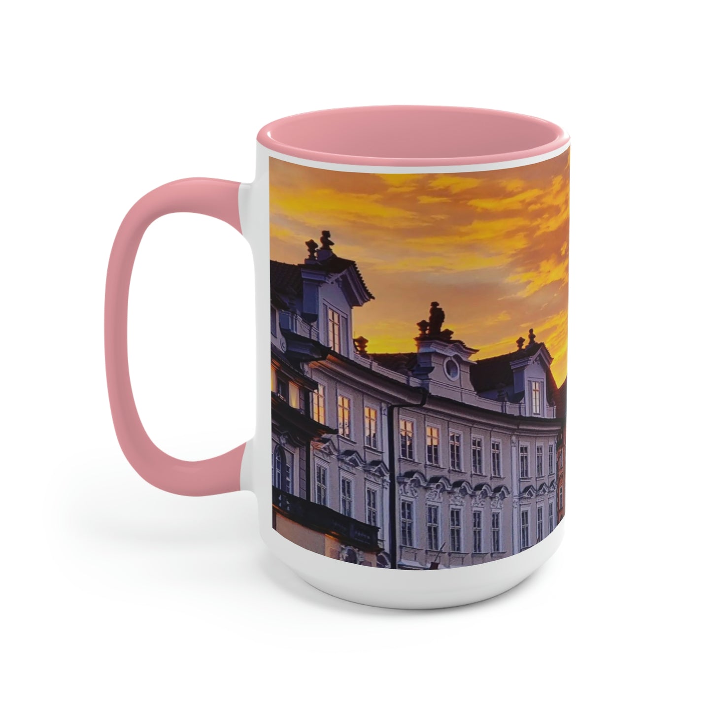 The City Center | Czech Republic | Two-Tone Coffee Mugs, 15oz