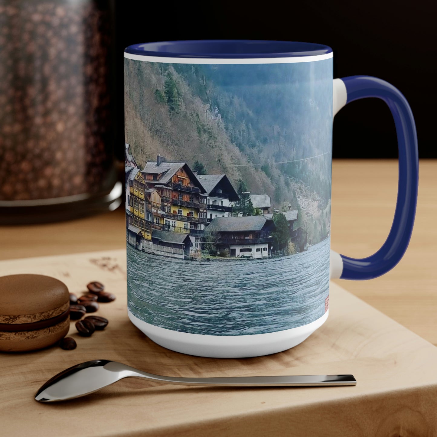 Hallstatt | Austria | Two-Tone Coffee Mugs, 15oz