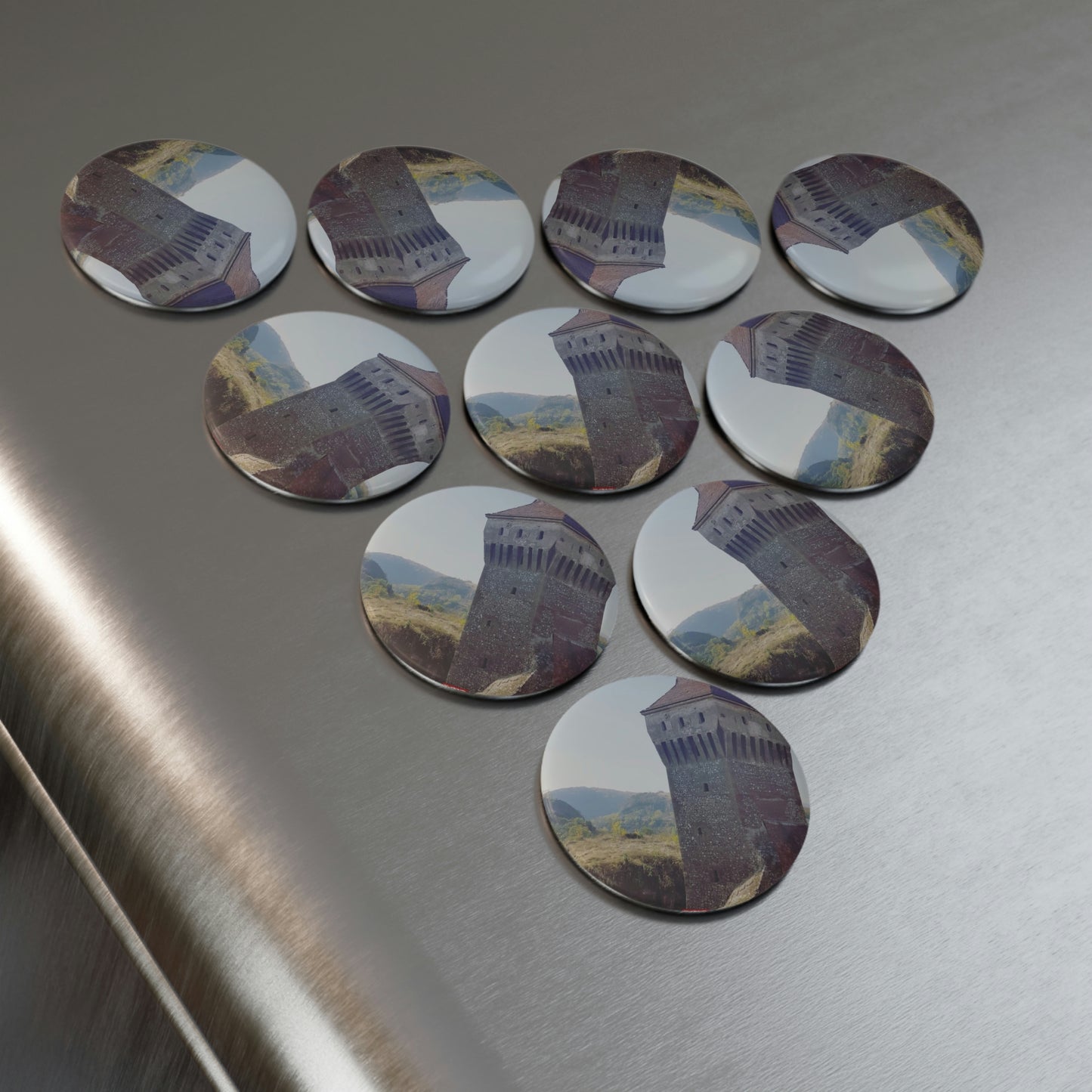 Hunedoara Castle Corvinilor | Romania | Button Magnet, Round (1 & 10 pcs)