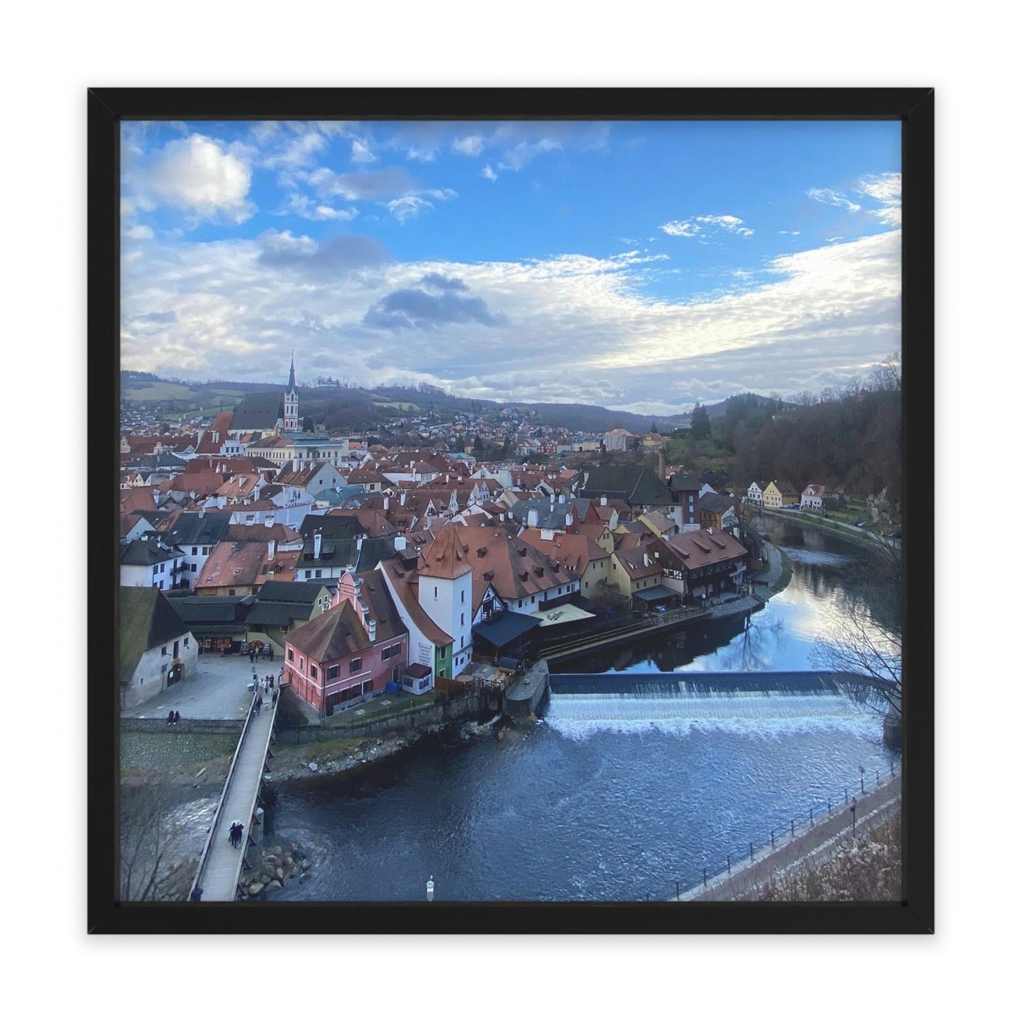 The River of Český Krumlov | Czech Republic | Framed Poster - All sizes