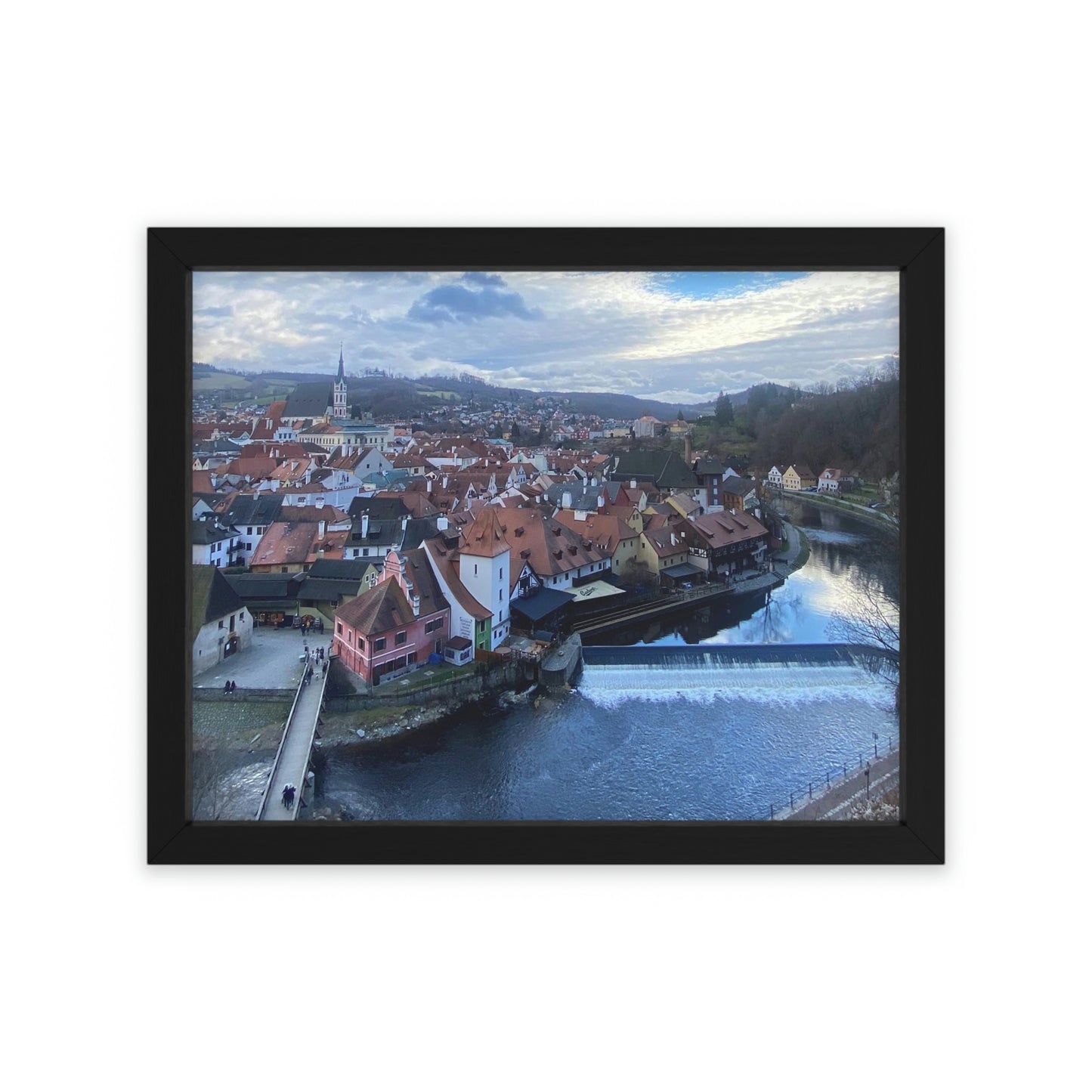 The River of Český Krumlov | Czech Republic | Framed Poster - All sizes