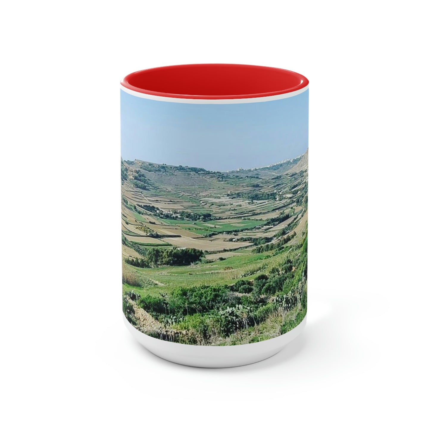 The breath taking scene | Gozo | Two-Tone Coffee Mugs, 15oz