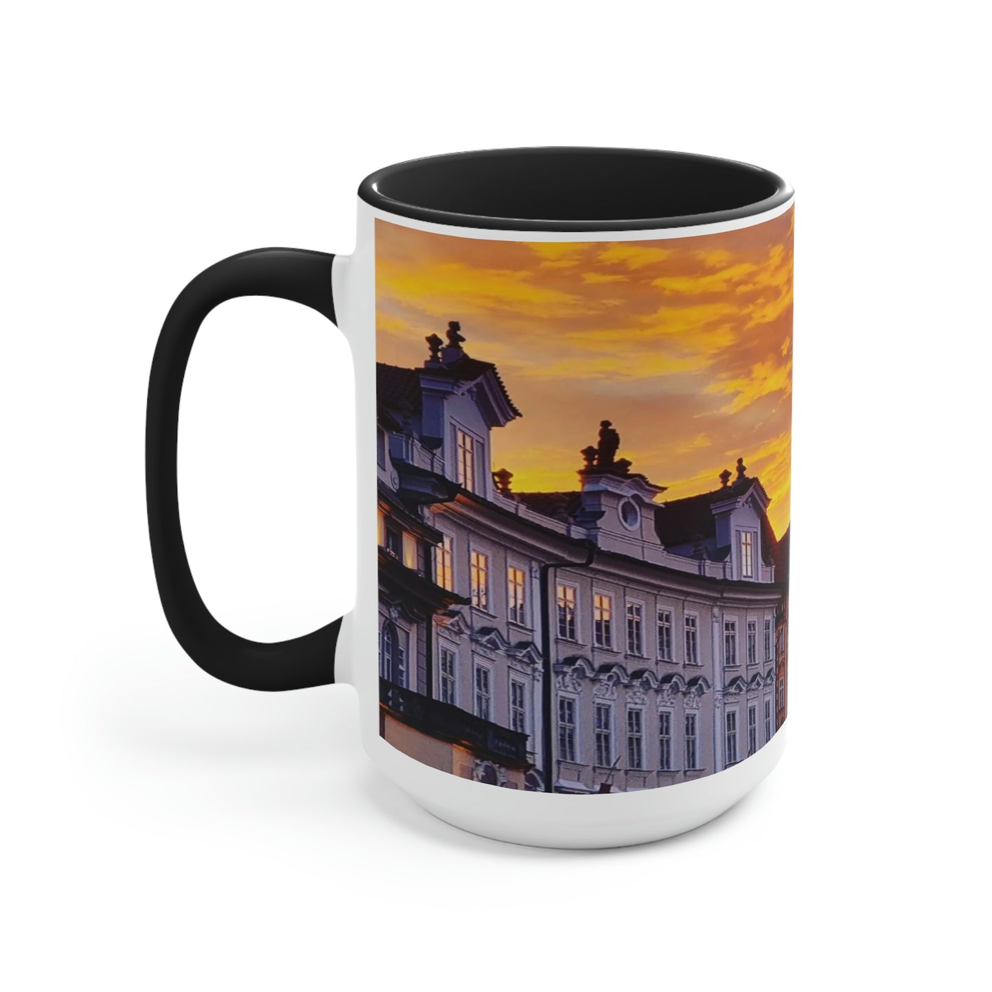 The City Center | Czech Republic | Two-Tone Coffee Mugs, 15oz