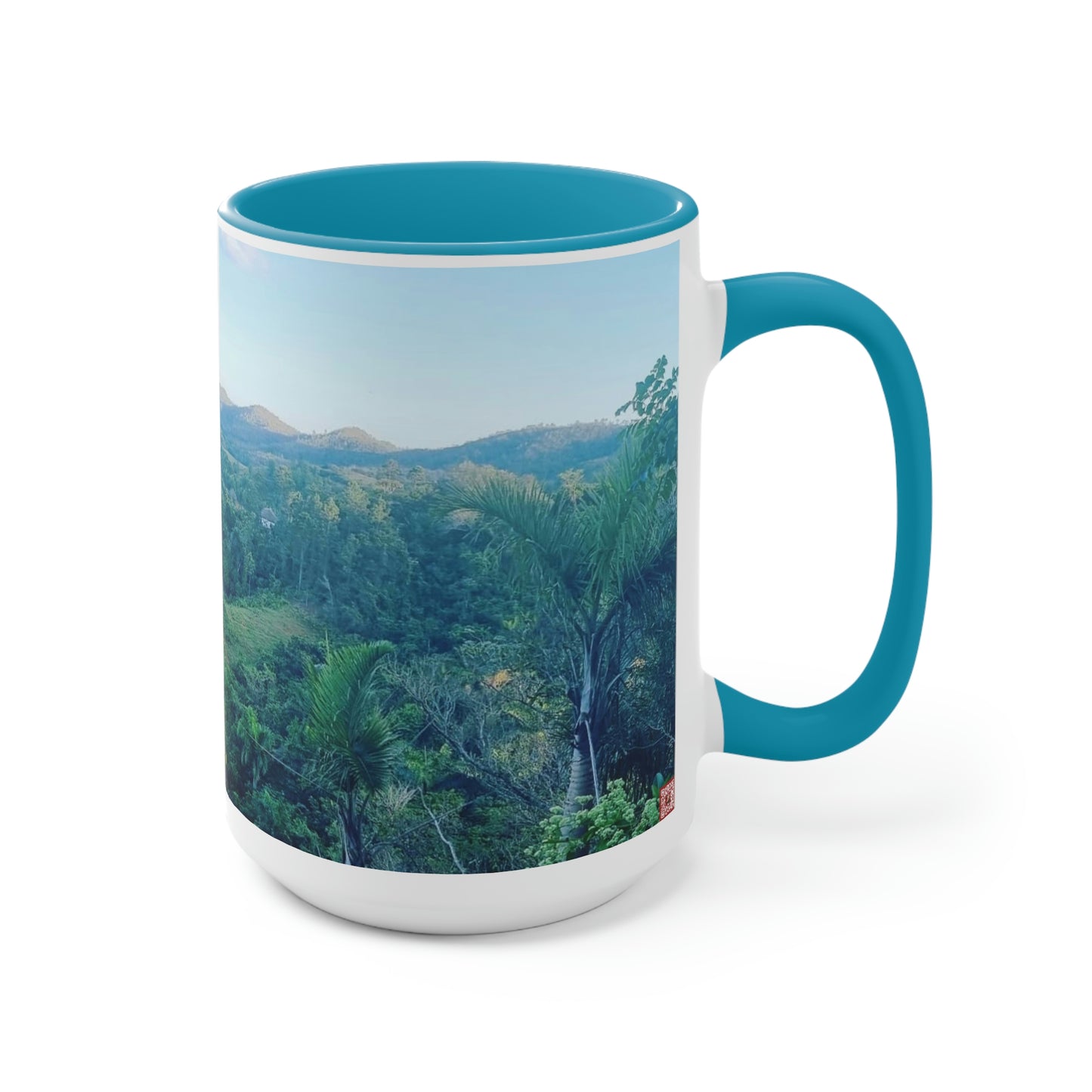 Viñales from above | Cuba | Two-Tone Coffee Mugs, 15oz
