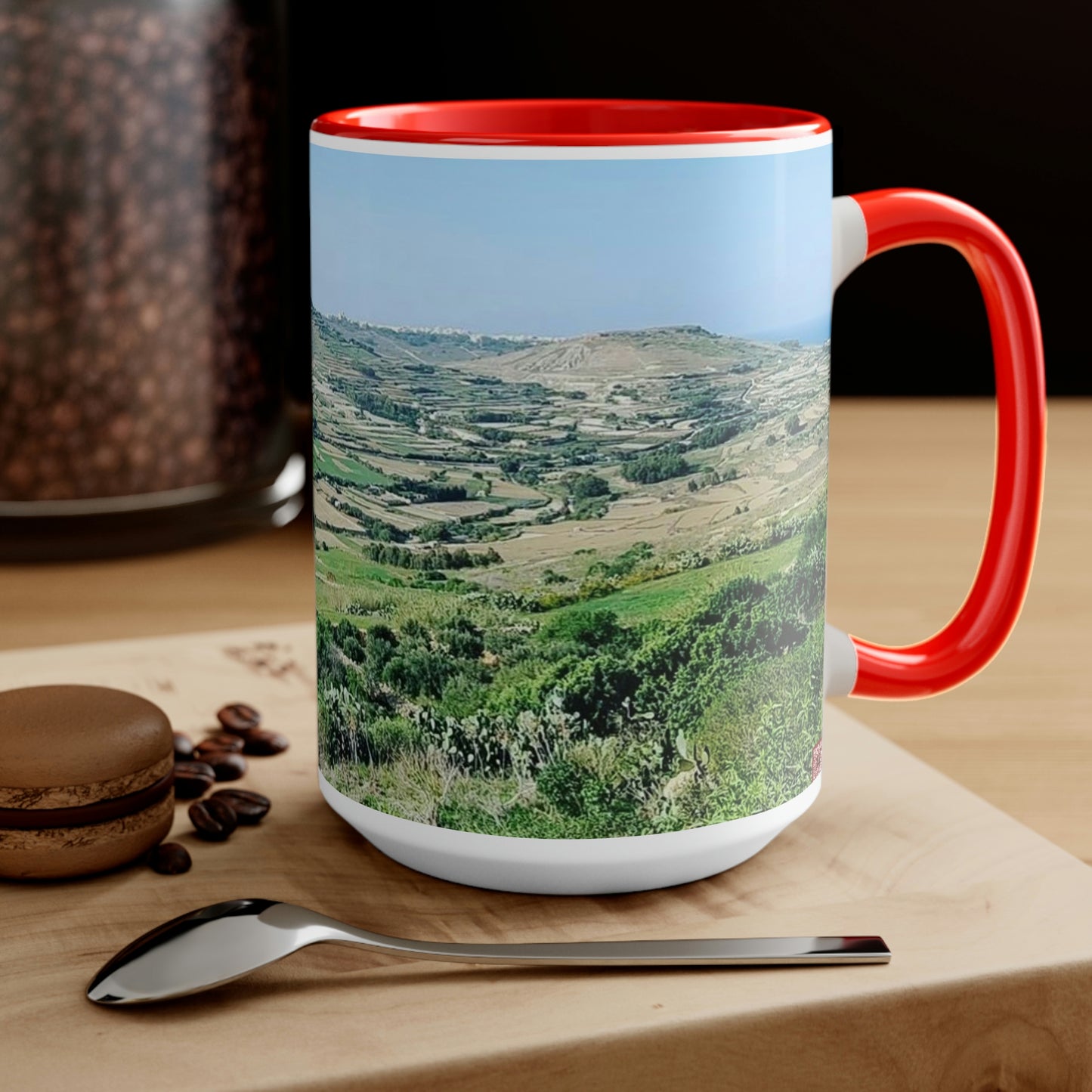 The breath taking scene | Gozo | Two-Tone Coffee Mugs, 15oz