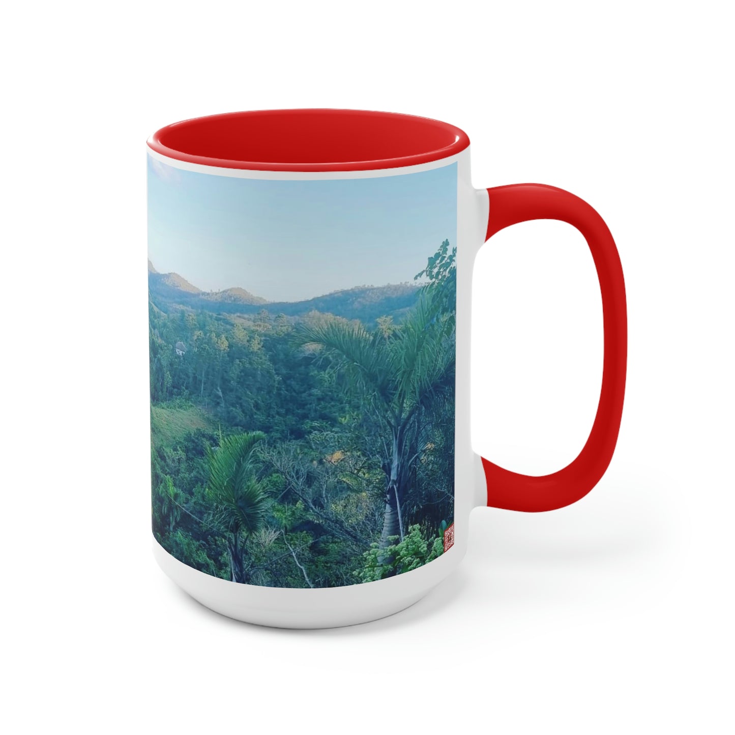 Viñales from above | Cuba | Two-Tone Coffee Mugs, 15oz