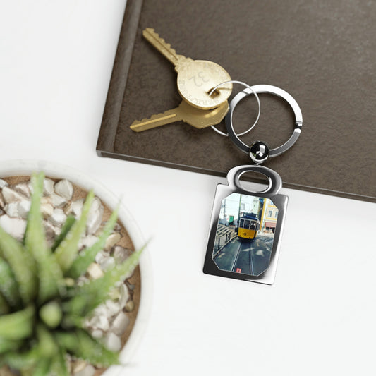 Remodelado Tram | Portugal | Rectangle Photo Keyring