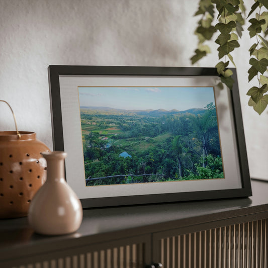 Viñales from above | Cuba | Framed Posters, Black