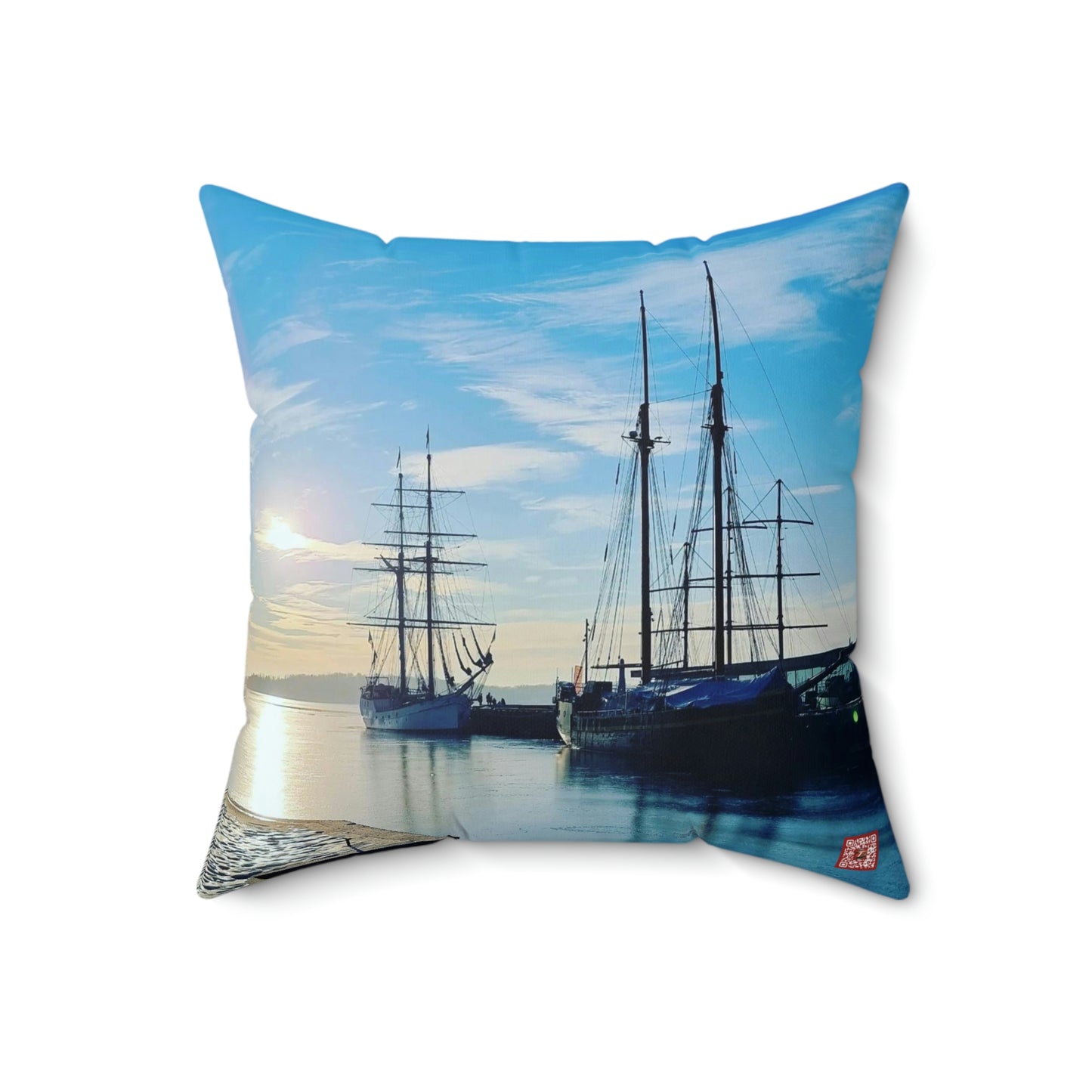Honnørbrygga | Norway | Spun Polyester Square Pillow